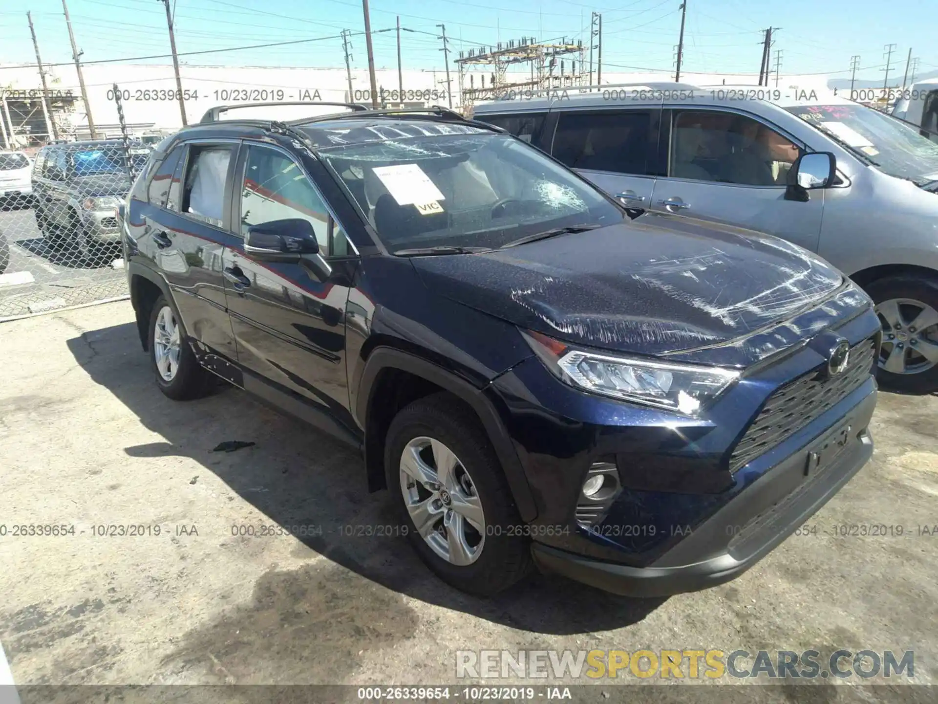 1 Photograph of a damaged car 2T3W1RFV6KC001409 TOYOTA RAV4 2019