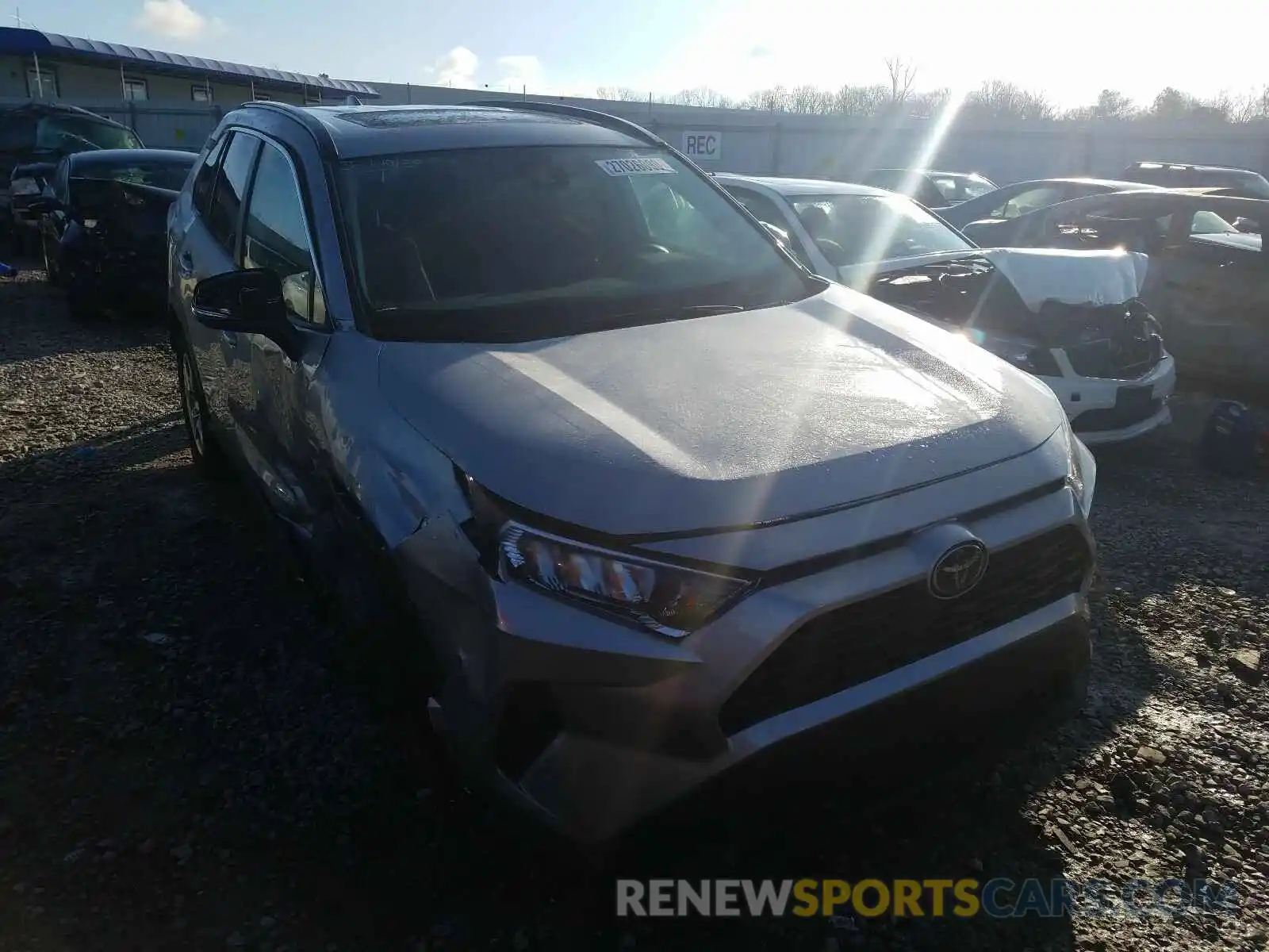 1 Photograph of a damaged car 2T3W1RFV6KC003354 TOYOTA RAV4 2019