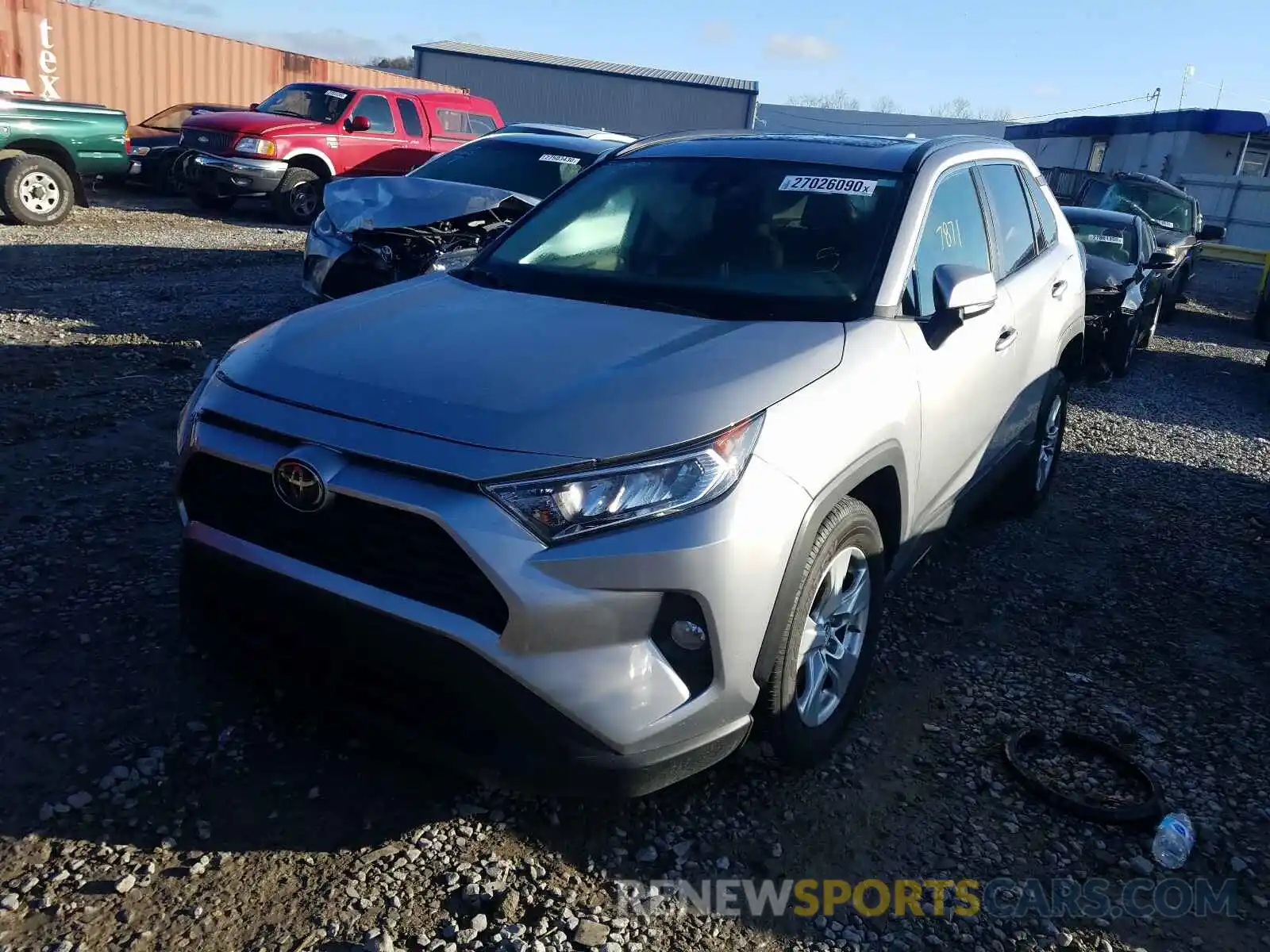 2 Photograph of a damaged car 2T3W1RFV6KC003354 TOYOTA RAV4 2019