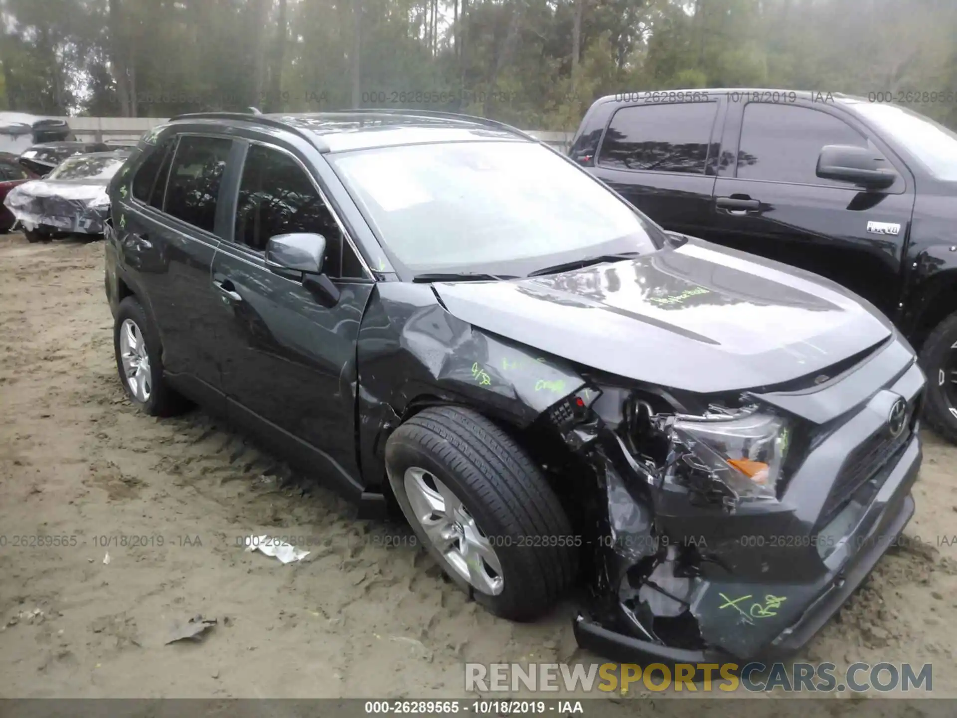 1 Photograph of a damaged car 2T3W1RFV6KC004651 TOYOTA RAV4 2019