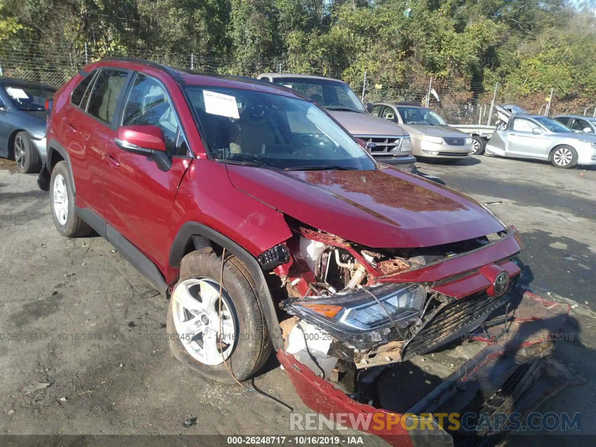 1 Photograph of a damaged car 2T3W1RFV6KC005976 TOYOTA RAV4 2019