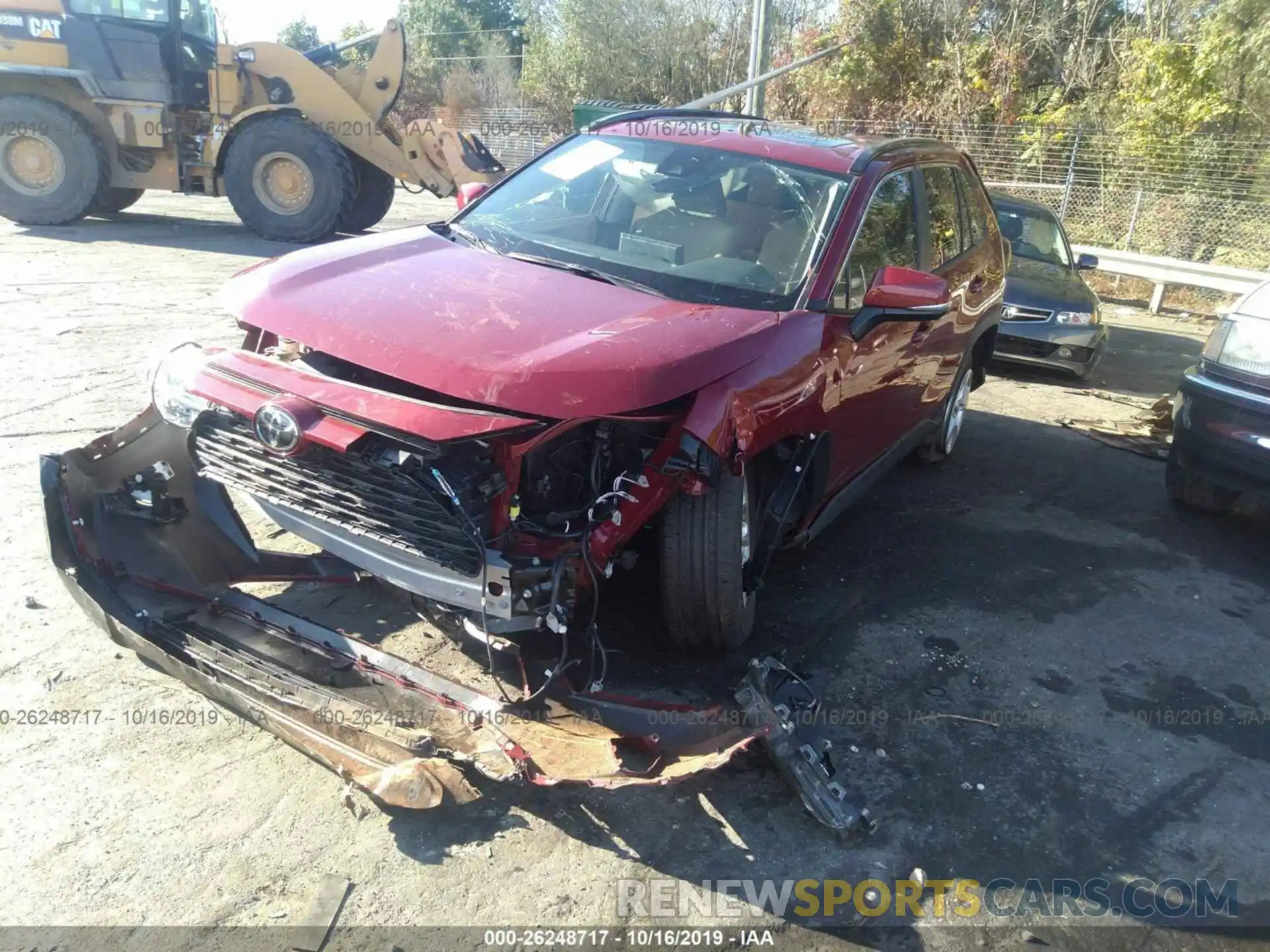 2 Фотография поврежденного автомобиля 2T3W1RFV6KC005976 TOYOTA RAV4 2019