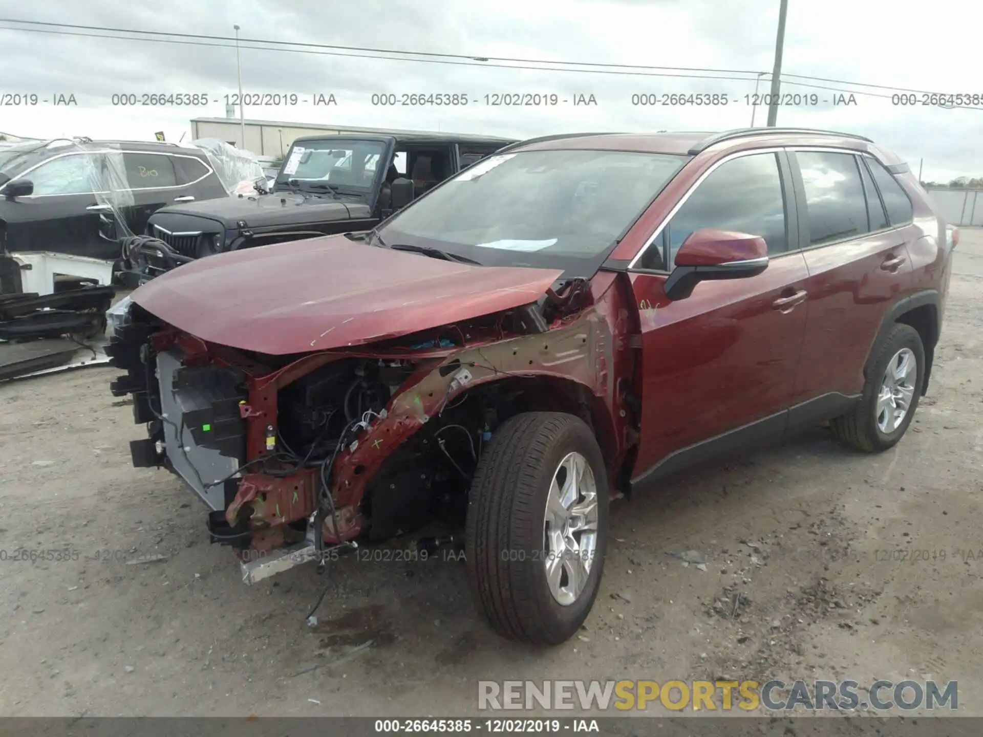 2 Photograph of a damaged car 2T3W1RFV6KC007212 TOYOTA RAV4 2019