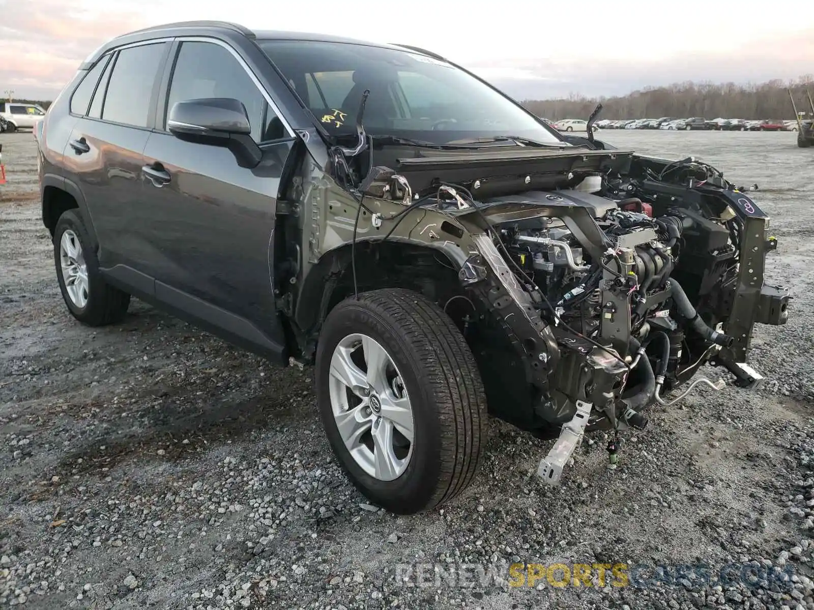 1 Photograph of a damaged car 2T3W1RFV6KC014547 TOYOTA RAV4 2019