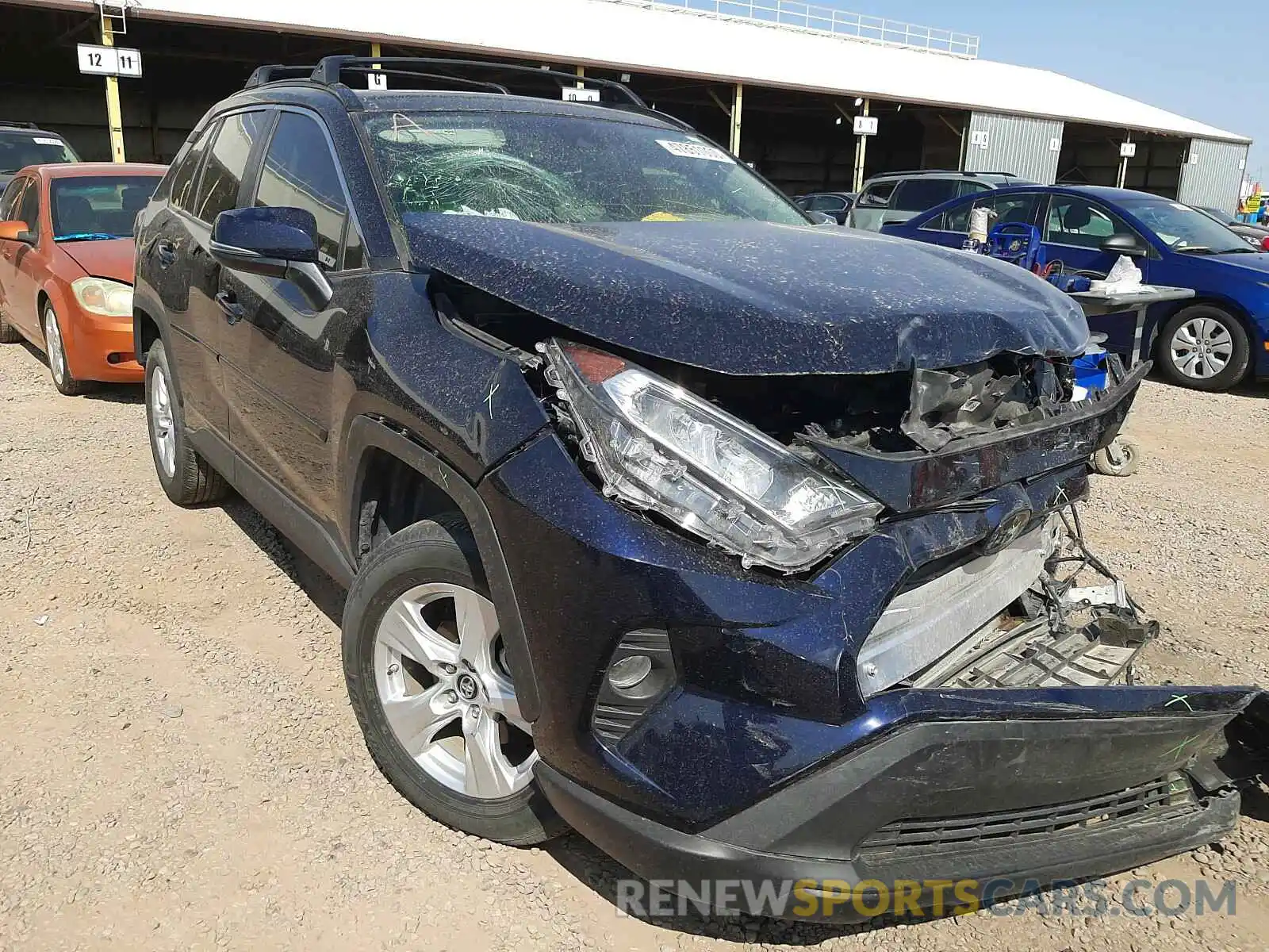 1 Photograph of a damaged car 2T3W1RFV6KC016962 TOYOTA RAV4 2019