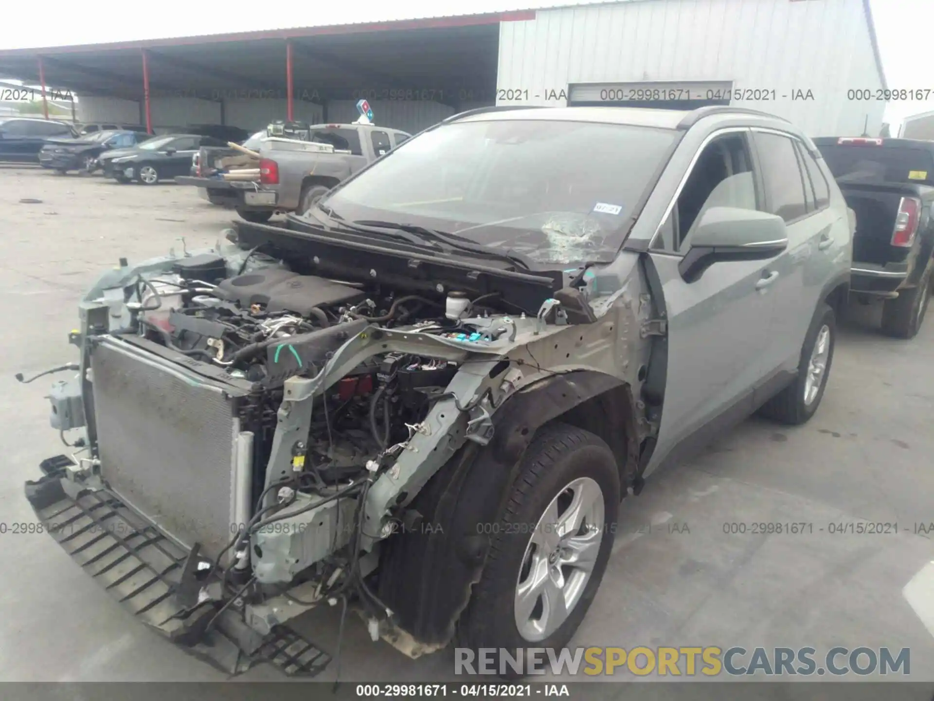 2 Фотография поврежденного автомобиля 2T3W1RFV6KC017139 TOYOTA RAV4 2019