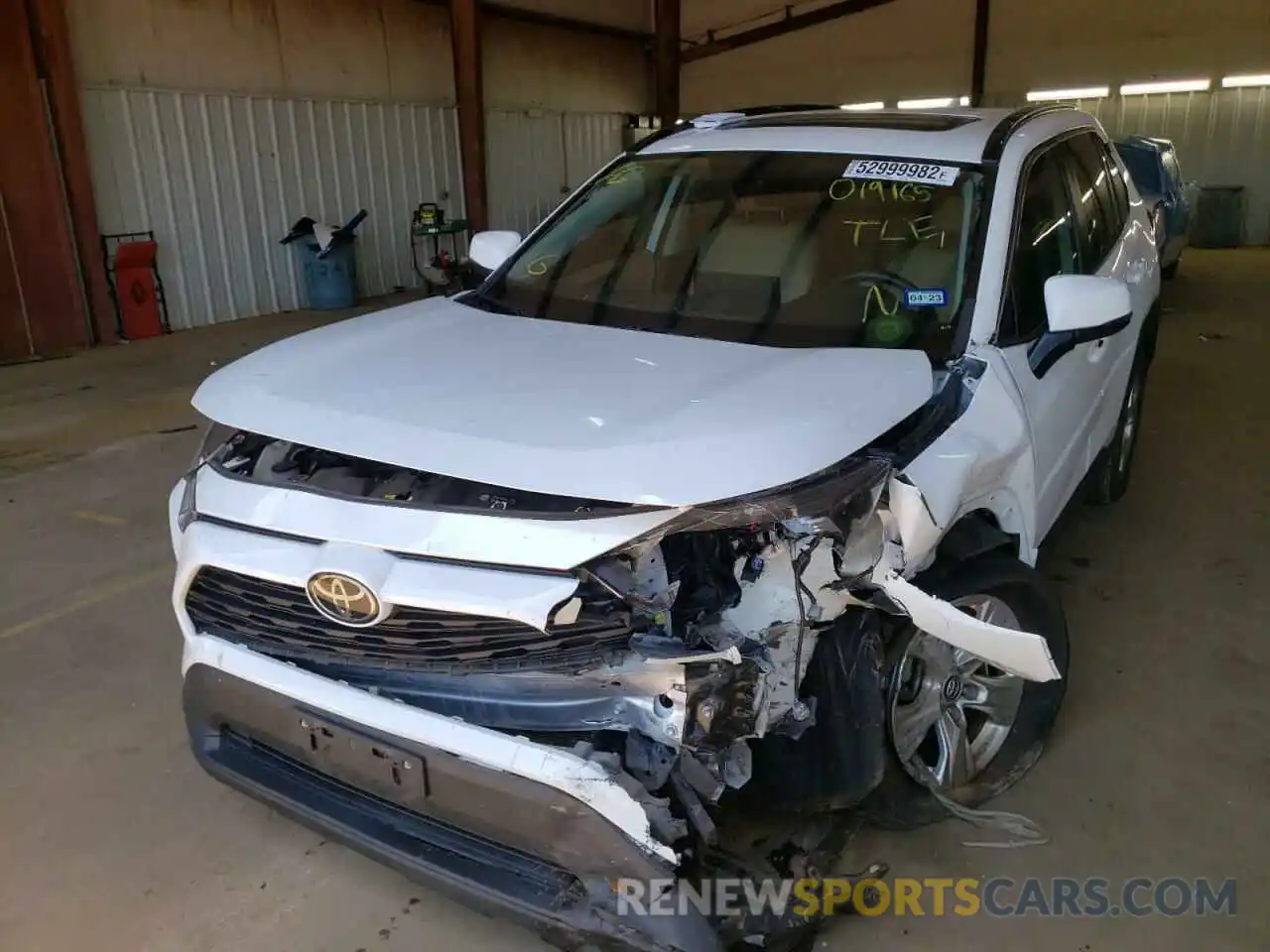 2 Photograph of a damaged car 2T3W1RFV6KC019165 TOYOTA RAV4 2019