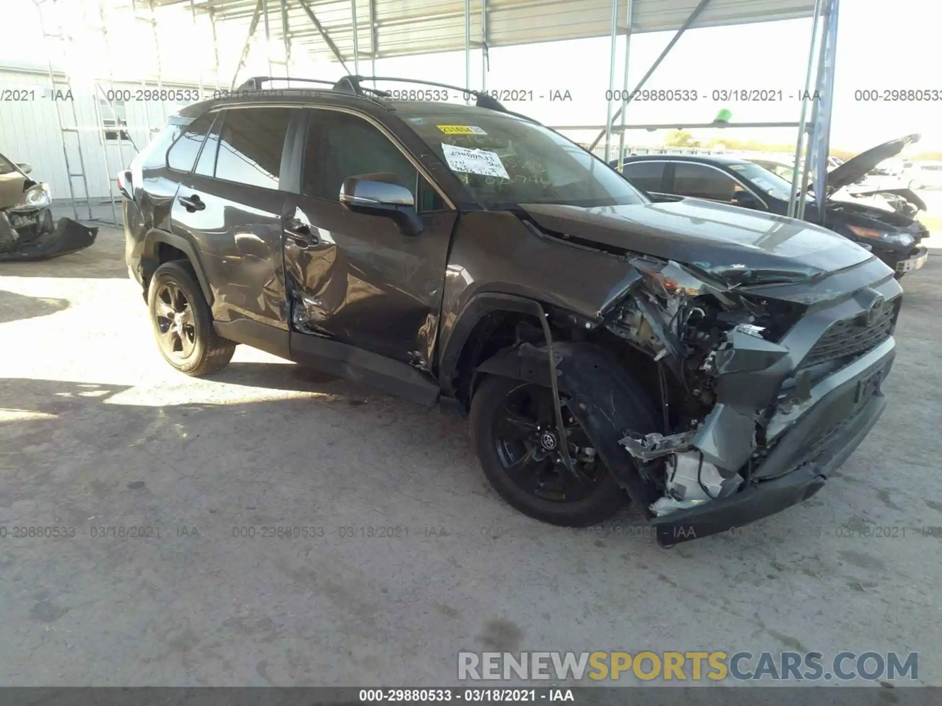 1 Photograph of a damaged car 2T3W1RFV6KC026746 TOYOTA RAV4 2019