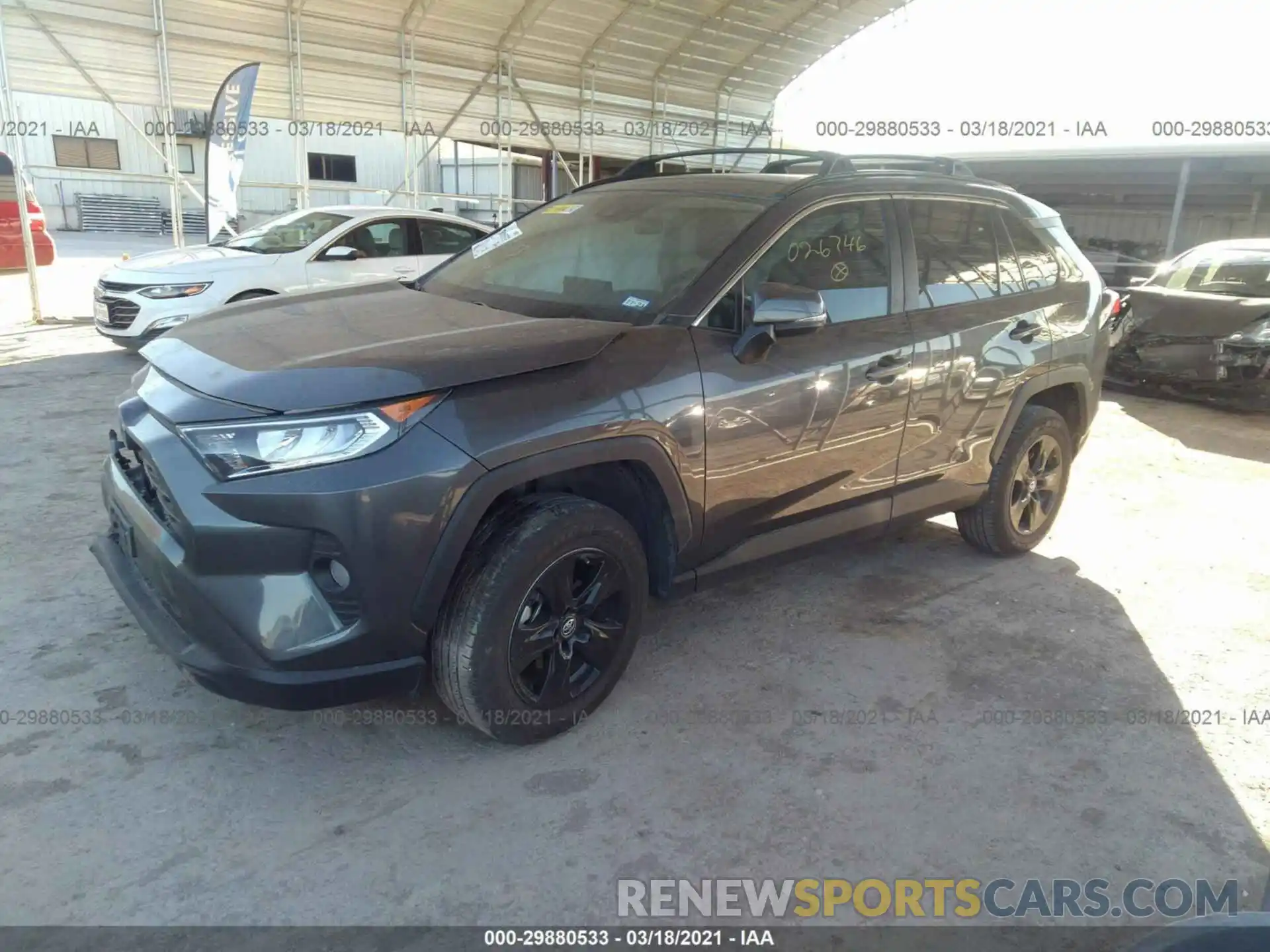 2 Photograph of a damaged car 2T3W1RFV6KC026746 TOYOTA RAV4 2019