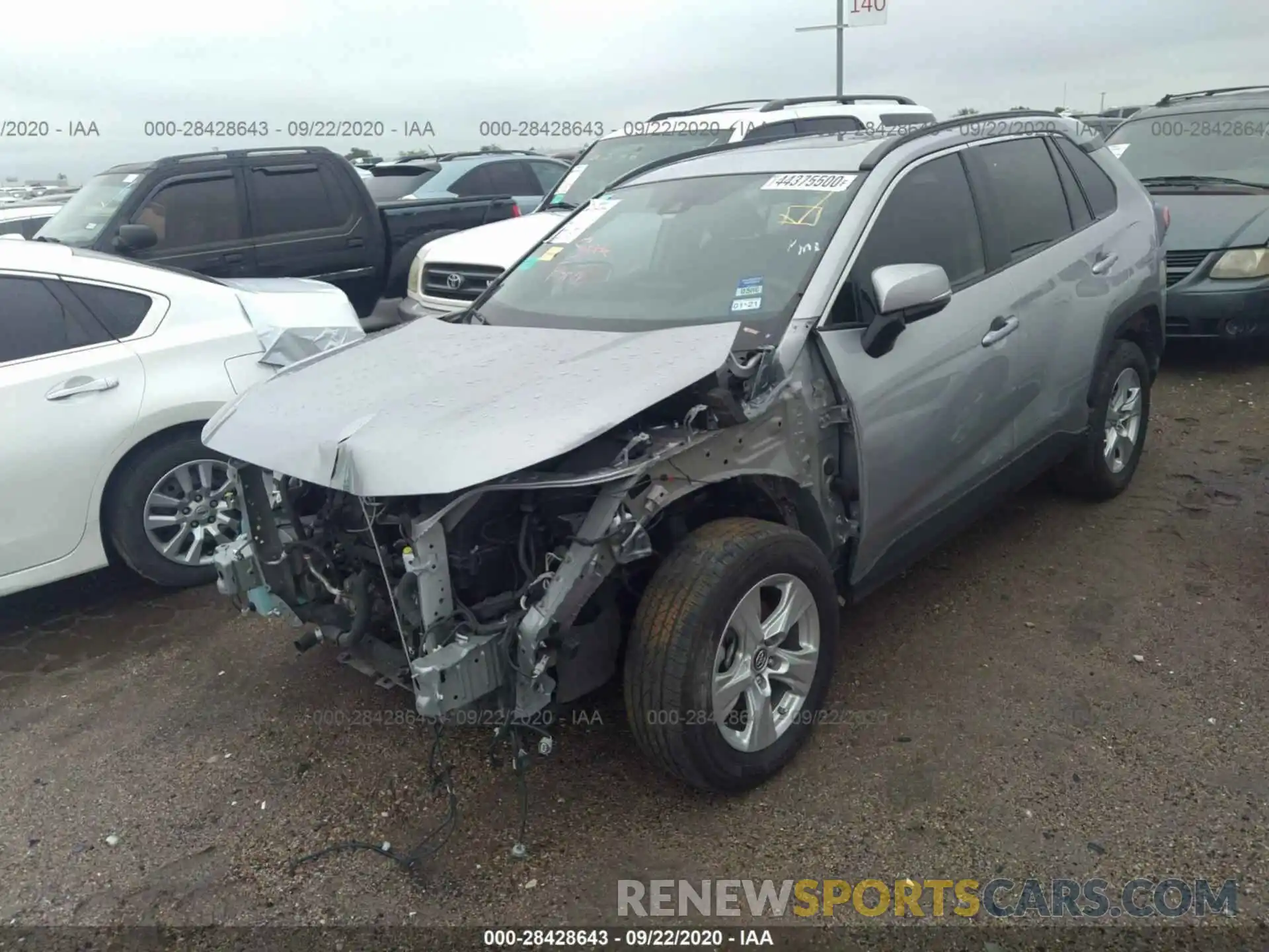 2 Photograph of a damaged car 2T3W1RFV6KW004258 TOYOTA RAV4 2019