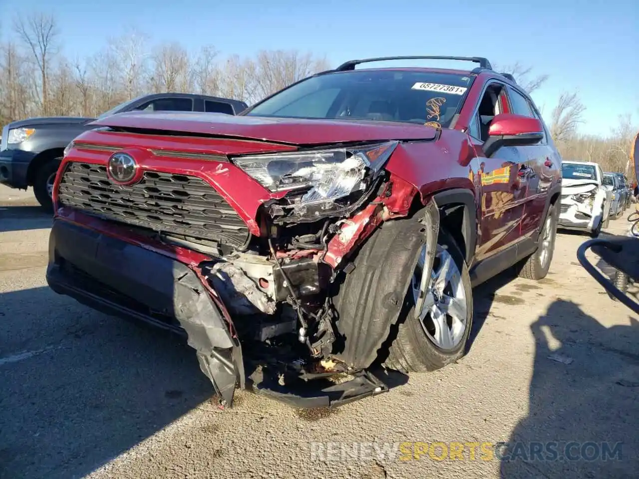 2 Photograph of a damaged car 2T3W1RFV6KW009637 TOYOTA RAV4 2019