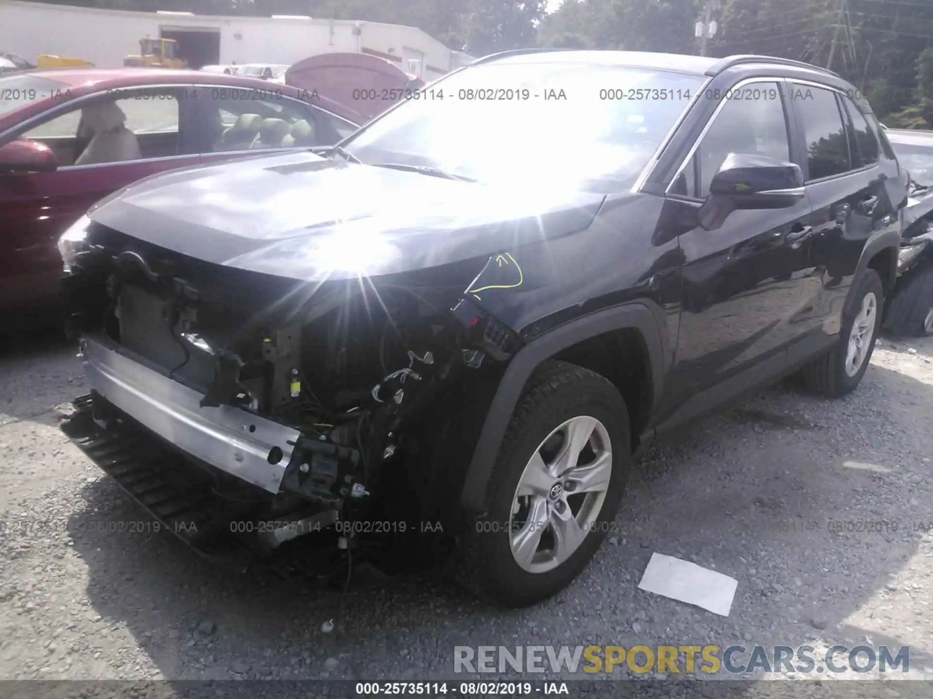 2 Photograph of a damaged car 2T3W1RFV6KW028589 TOYOTA RAV4 2019