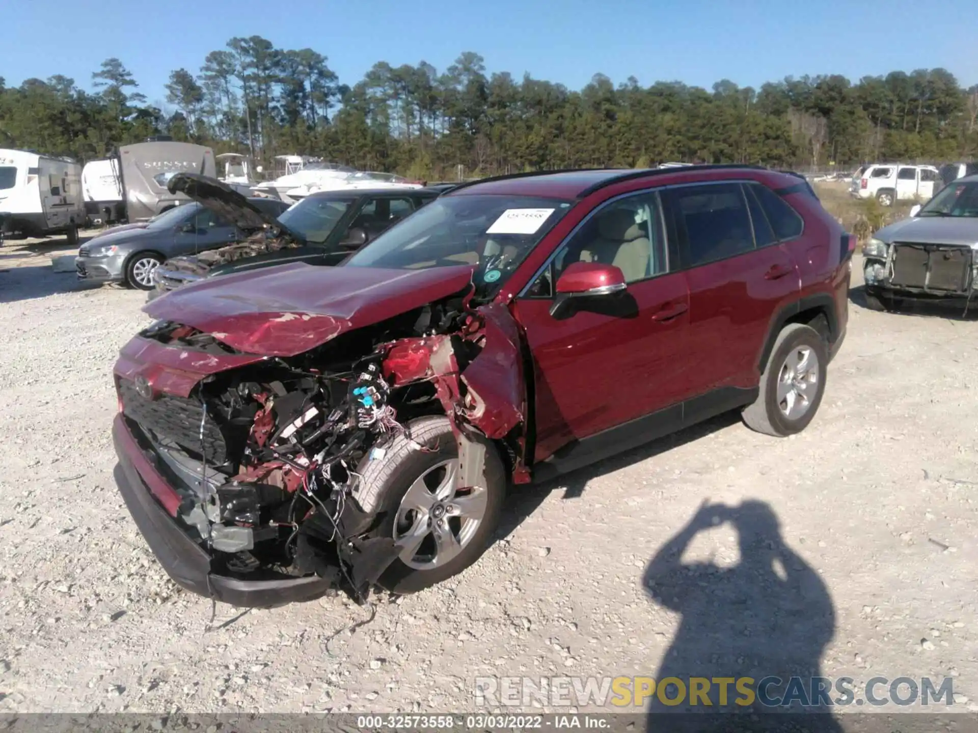 2 Photograph of a damaged car 2T3W1RFV6KW048311 TOYOTA RAV4 2019