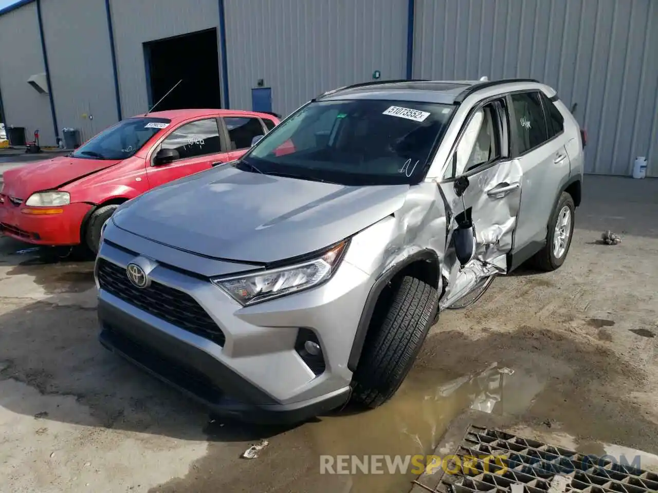 2 Photograph of a damaged car 2T3W1RFV6KW053816 TOYOTA RAV4 2019