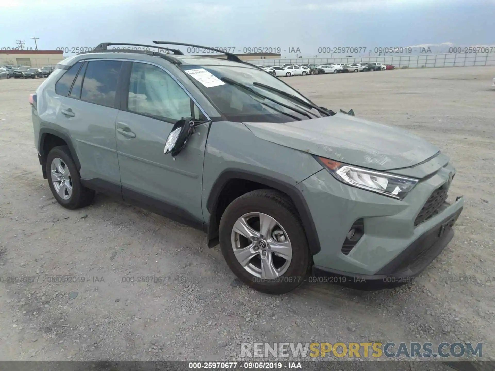 1 Photograph of a damaged car 2T3W1RFV7KC004335 TOYOTA RAV4 2019