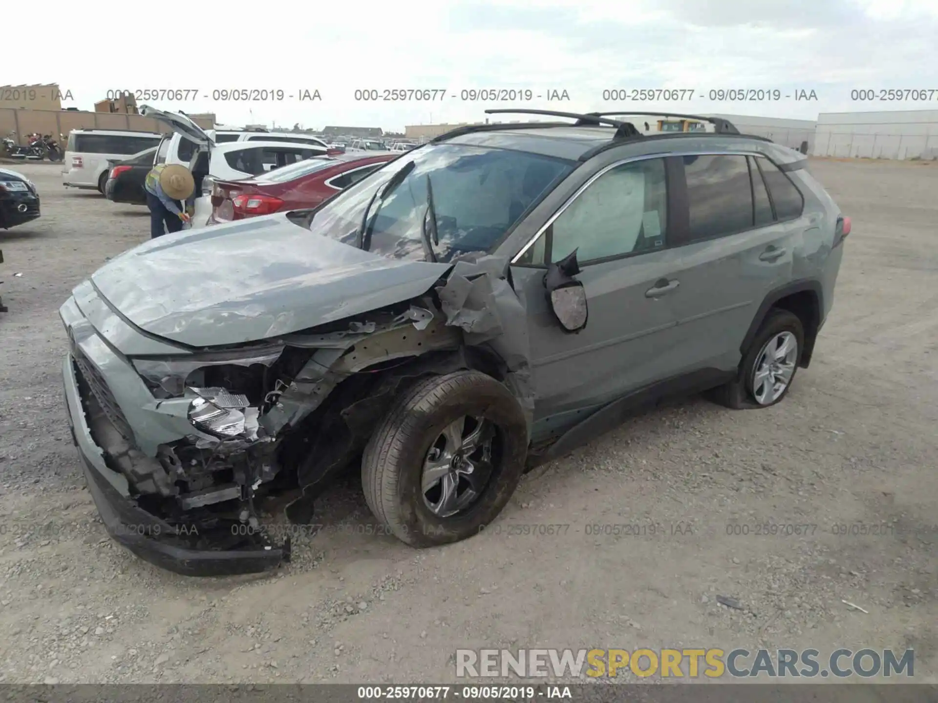 2 Photograph of a damaged car 2T3W1RFV7KC004335 TOYOTA RAV4 2019