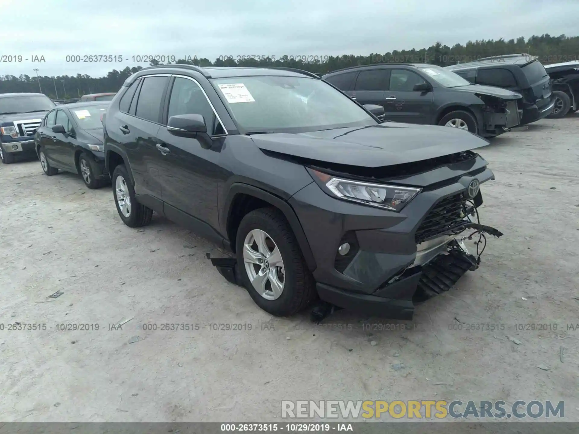 1 Photograph of a damaged car 2T3W1RFV7KC018901 TOYOTA RAV4 2019