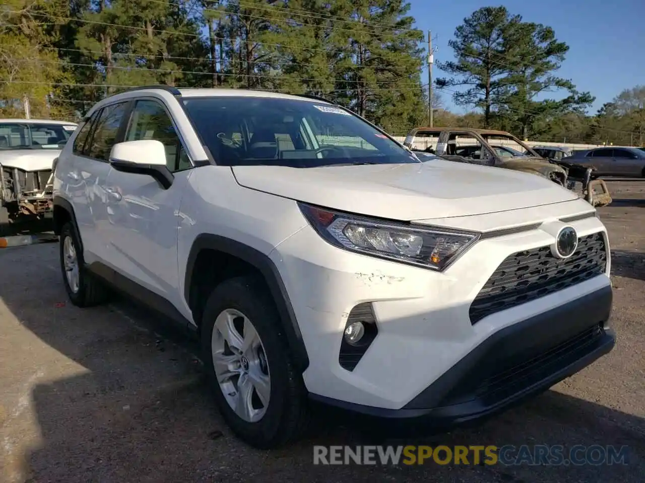 1 Photograph of a damaged car 2T3W1RFV7KC022933 TOYOTA RAV4 2019