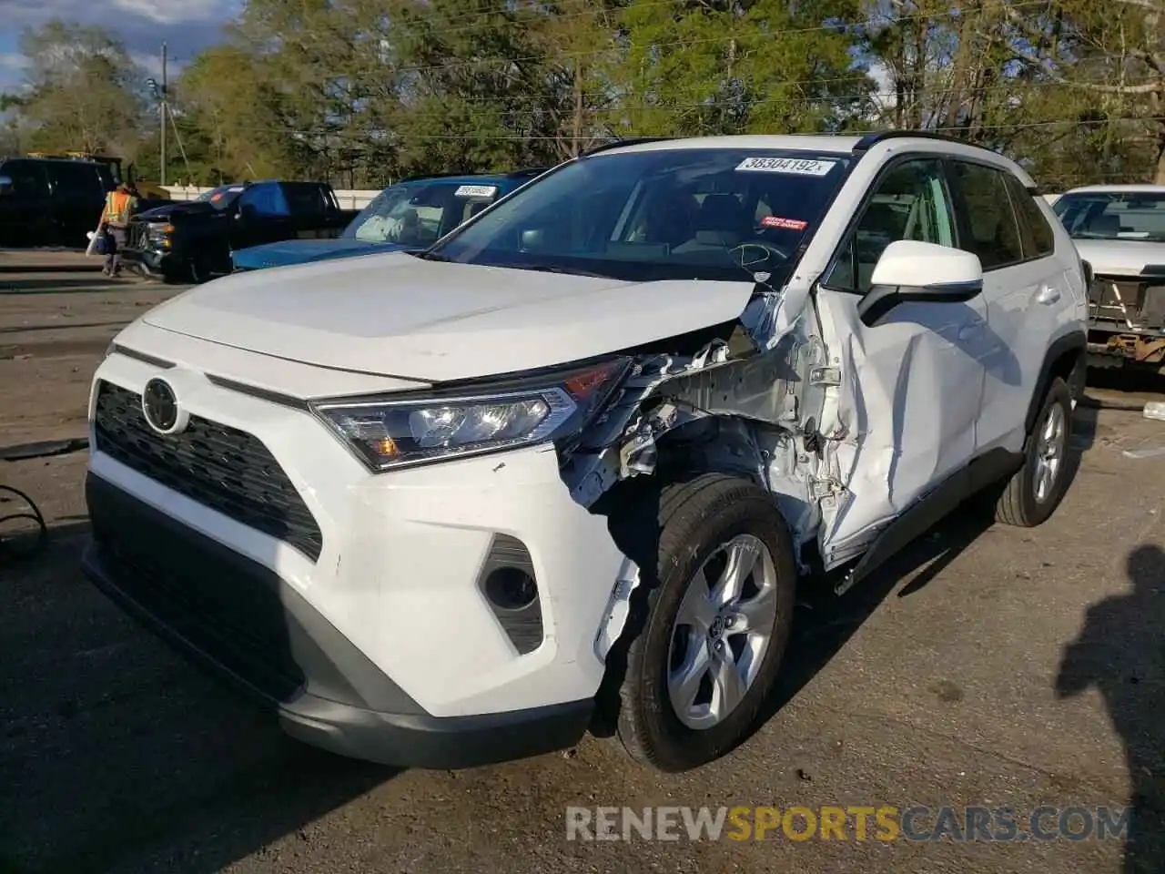 2 Photograph of a damaged car 2T3W1RFV7KC022933 TOYOTA RAV4 2019