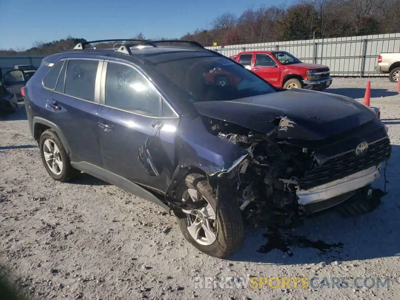 1 Photograph of a damaged car 2T3W1RFV7KC023418 TOYOTA RAV4 2019