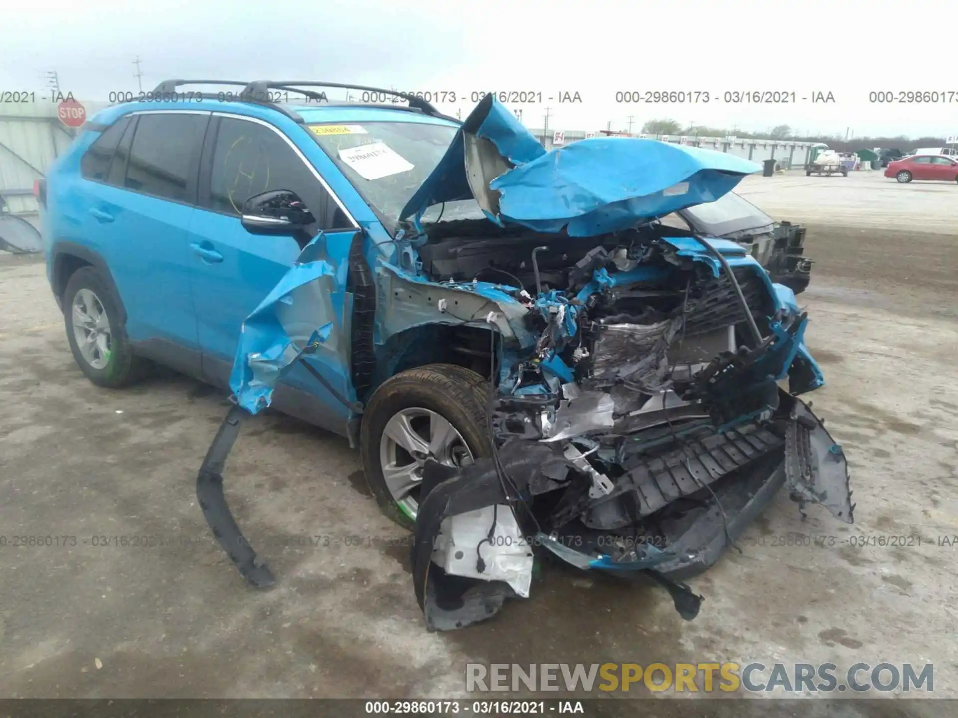 1 Photograph of a damaged car 2T3W1RFV7KC028134 TOYOTA RAV4 2019