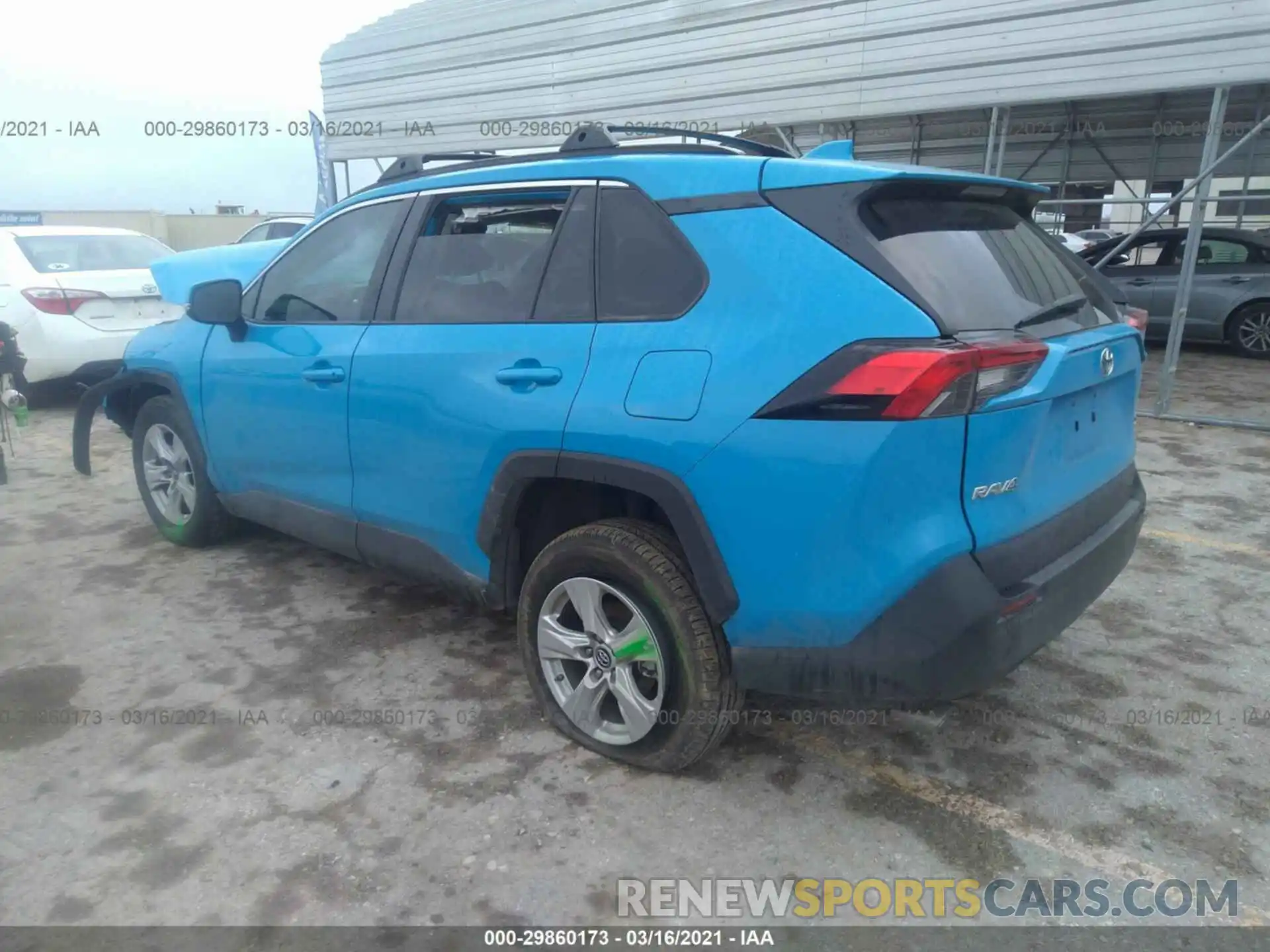 3 Фотография поврежденного автомобиля 2T3W1RFV7KC028134 TOYOTA RAV4 2019