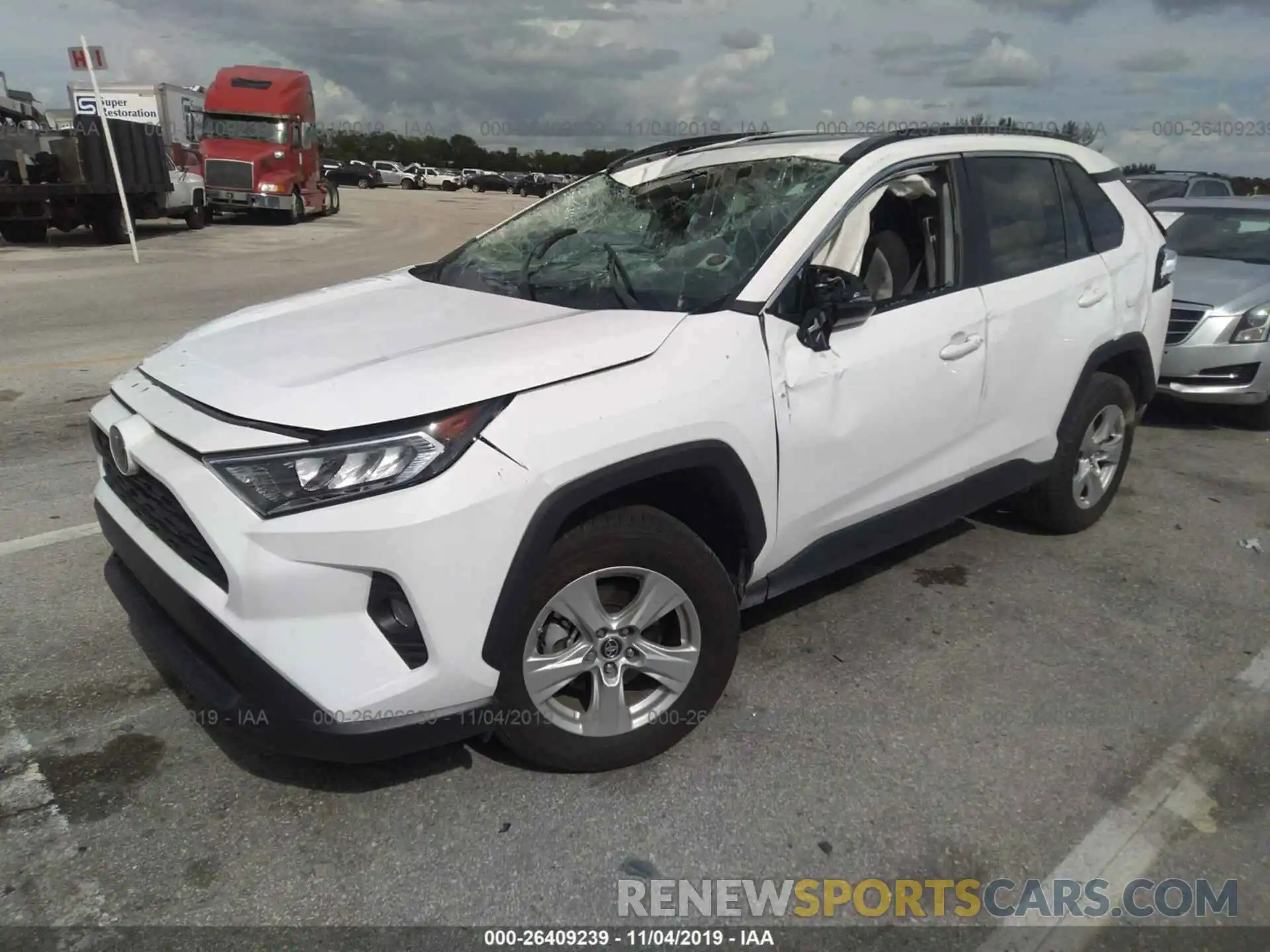 2 Фотография поврежденного автомобиля 2T3W1RFV7KW007458 TOYOTA RAV4 2019