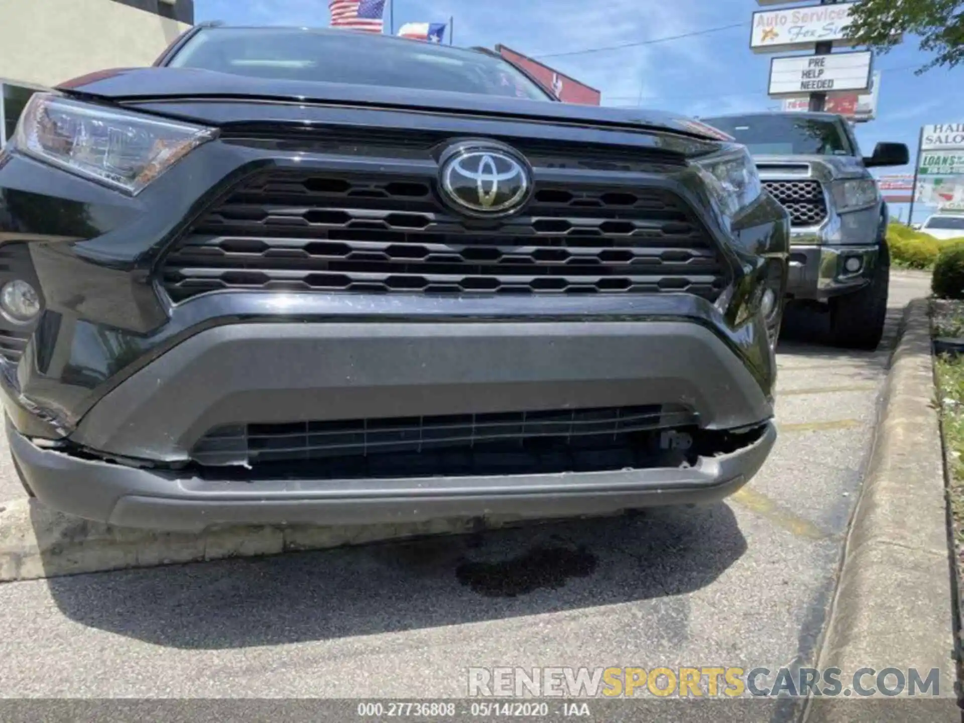 1 Photograph of a damaged car 2T3W1RFV7KW013888 TOYOTA RAV4 2019