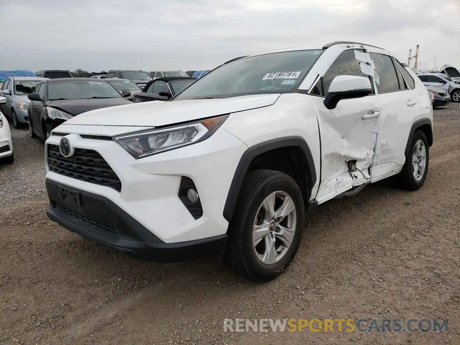 2 Photograph of a damaged car 2T3W1RFV7KW017763 TOYOTA RAV4 2019