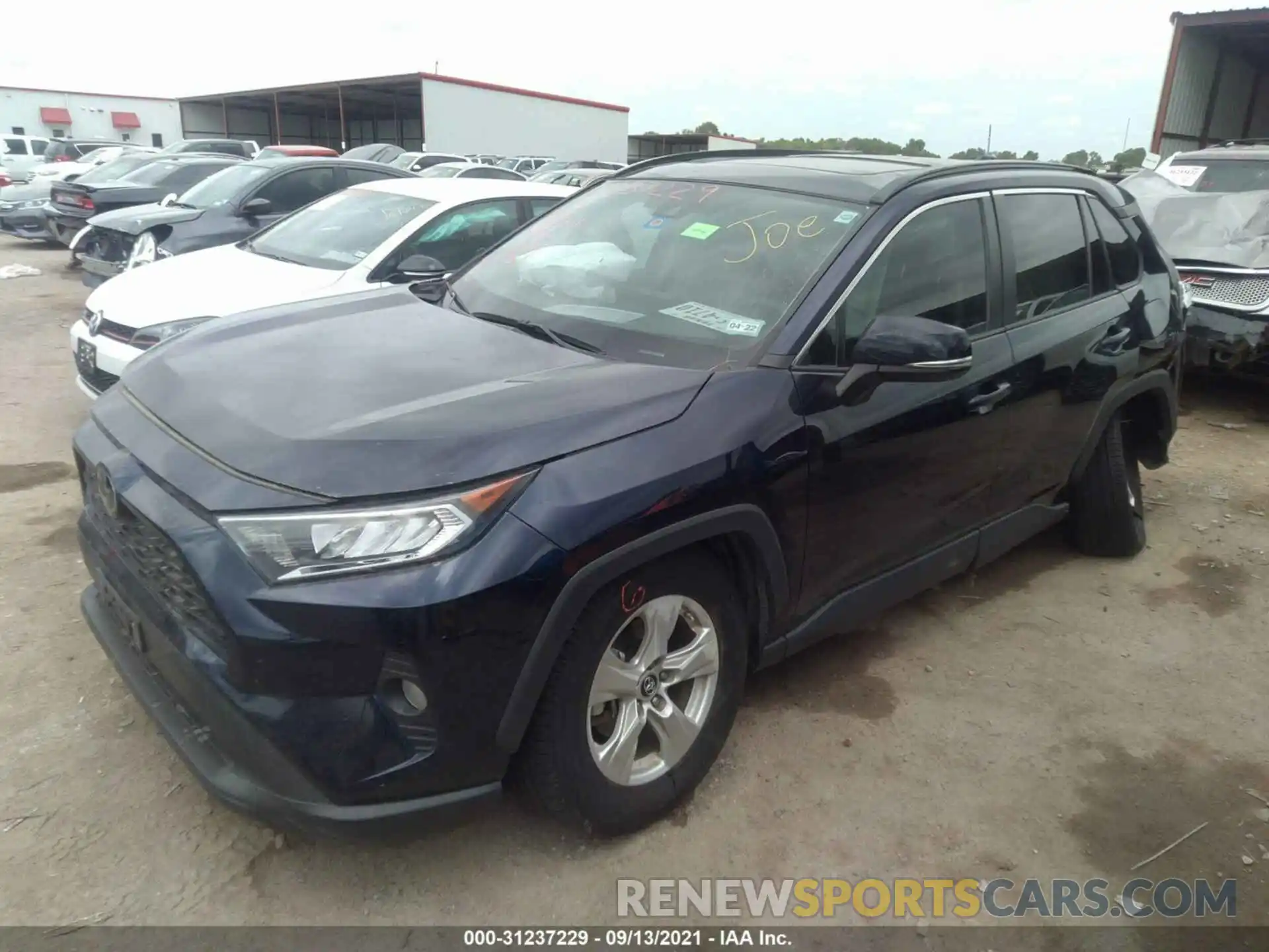 2 Photograph of a damaged car 2T3W1RFV7KW019254 TOYOTA RAV4 2019