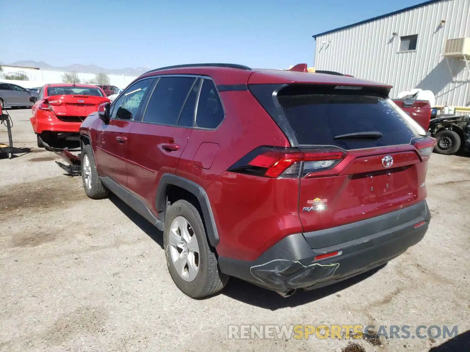 3 Photograph of a damaged car 2T3W1RFV7KW029217 TOYOTA RAV4 2019