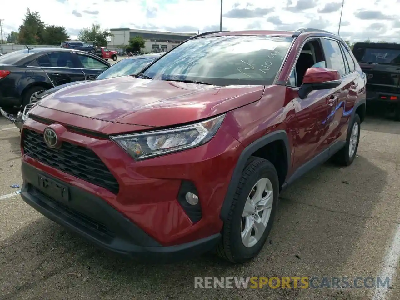 2 Фотография поврежденного автомобиля 2T3W1RFV7KW038578 TOYOTA RAV4 2019