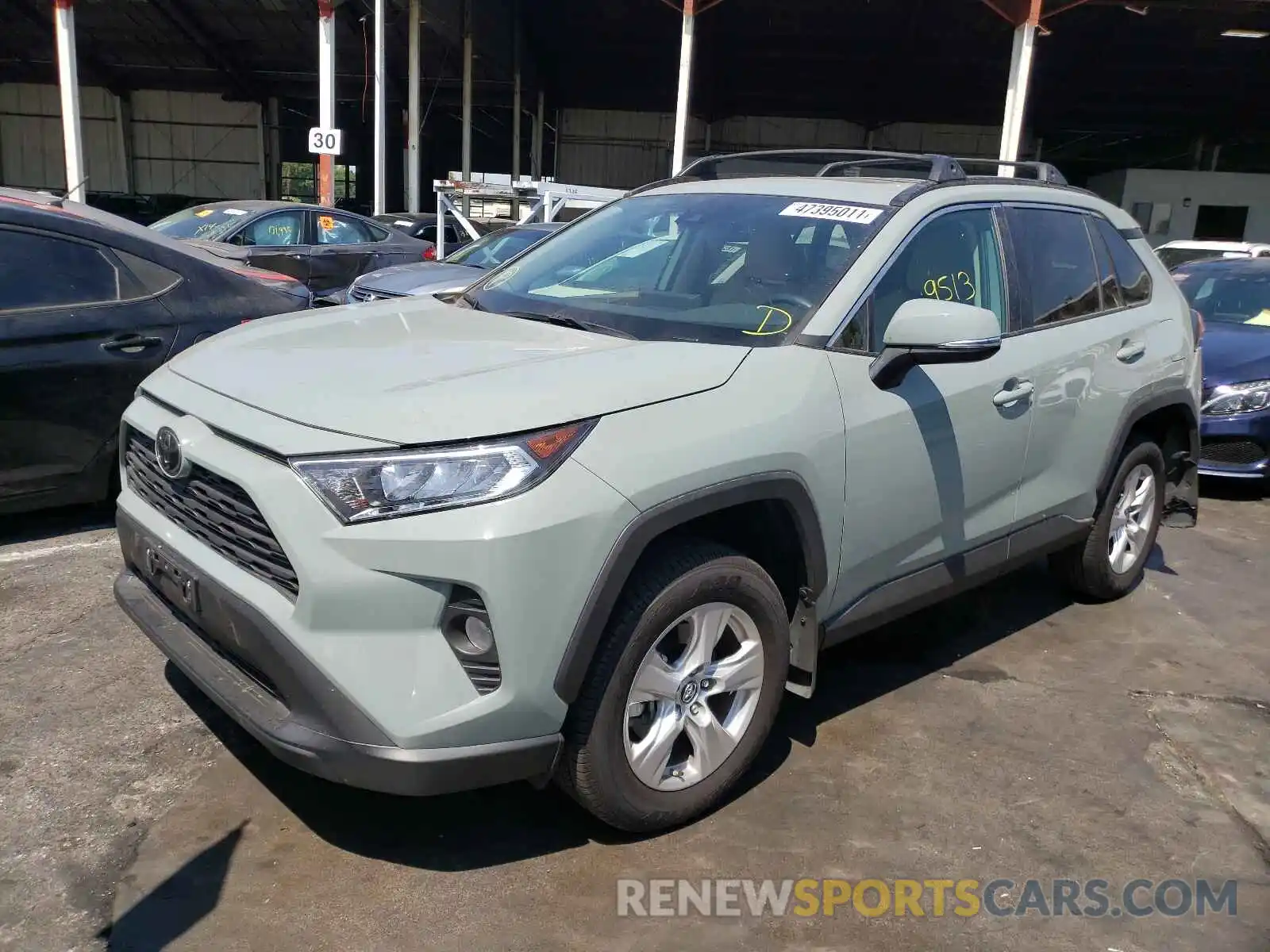 2 Фотография поврежденного автомобиля 2T3W1RFV7KW041772 TOYOTA RAV4 2019