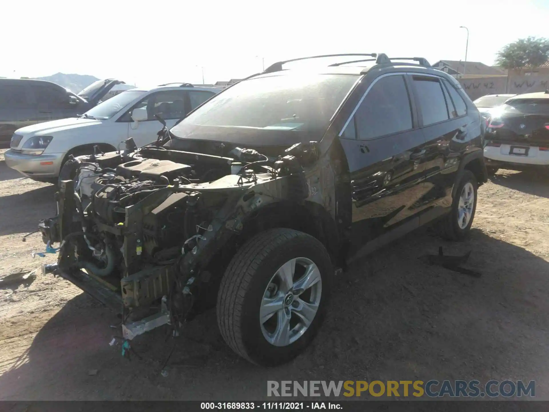 2 Фотография поврежденного автомобиля 2T3W1RFV7KW049919 TOYOTA RAV4 2019