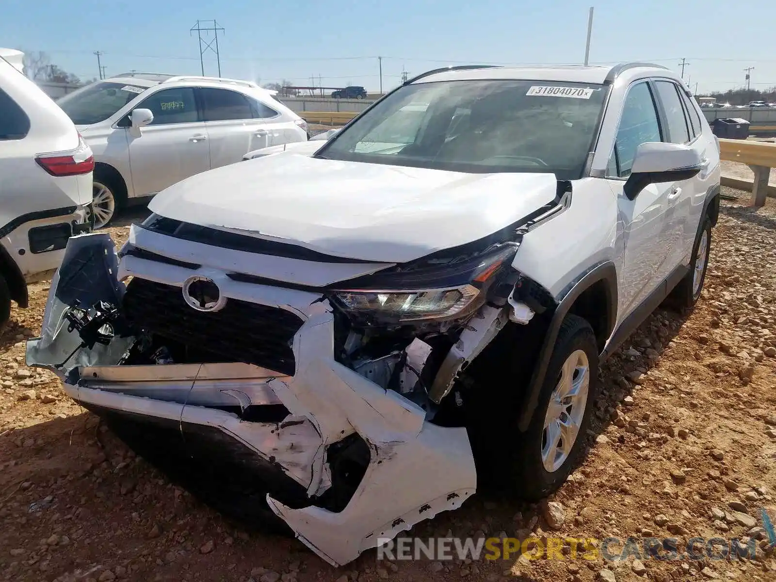 2 Photograph of a damaged car 2T3W1RFV8KC009561 TOYOTA RAV4 2019