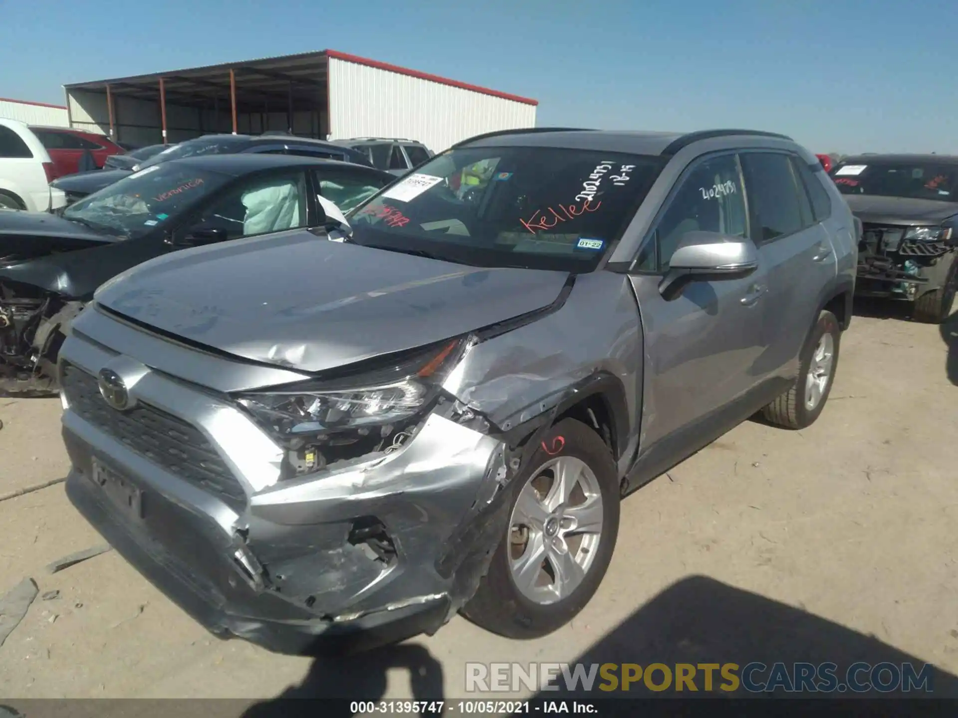 2 Photograph of a damaged car 2T3W1RFV8KC013710 TOYOTA RAV4 2019