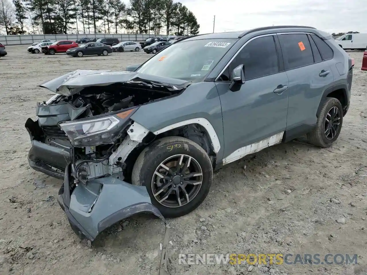 1 Photograph of a damaged car 2T3W1RFV8KC017238 TOYOTA RAV4 2019