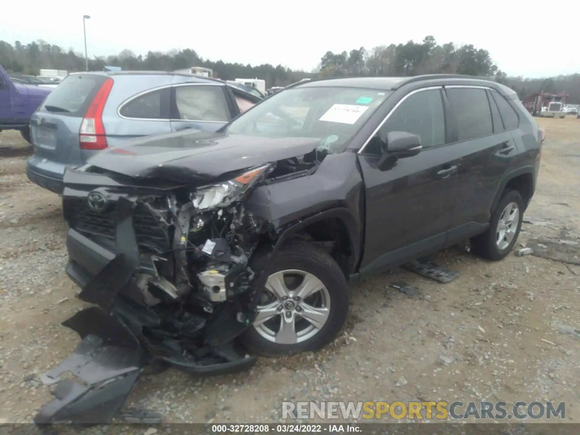 2 Photograph of a damaged car 2T3W1RFV8KW012698 TOYOTA RAV4 2019