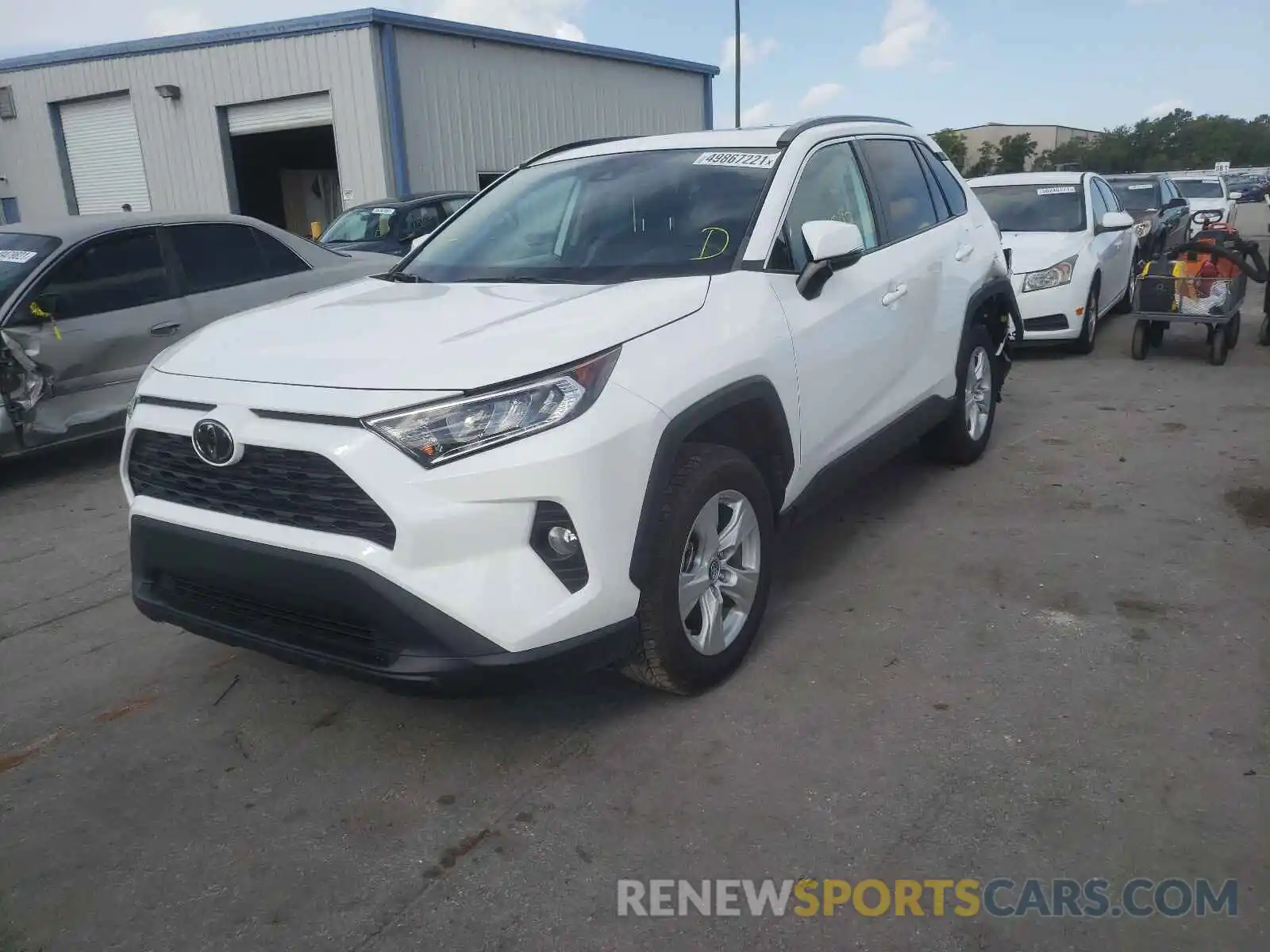 2 Photograph of a damaged car 2T3W1RFV8KW045491 TOYOTA RAV4 2019