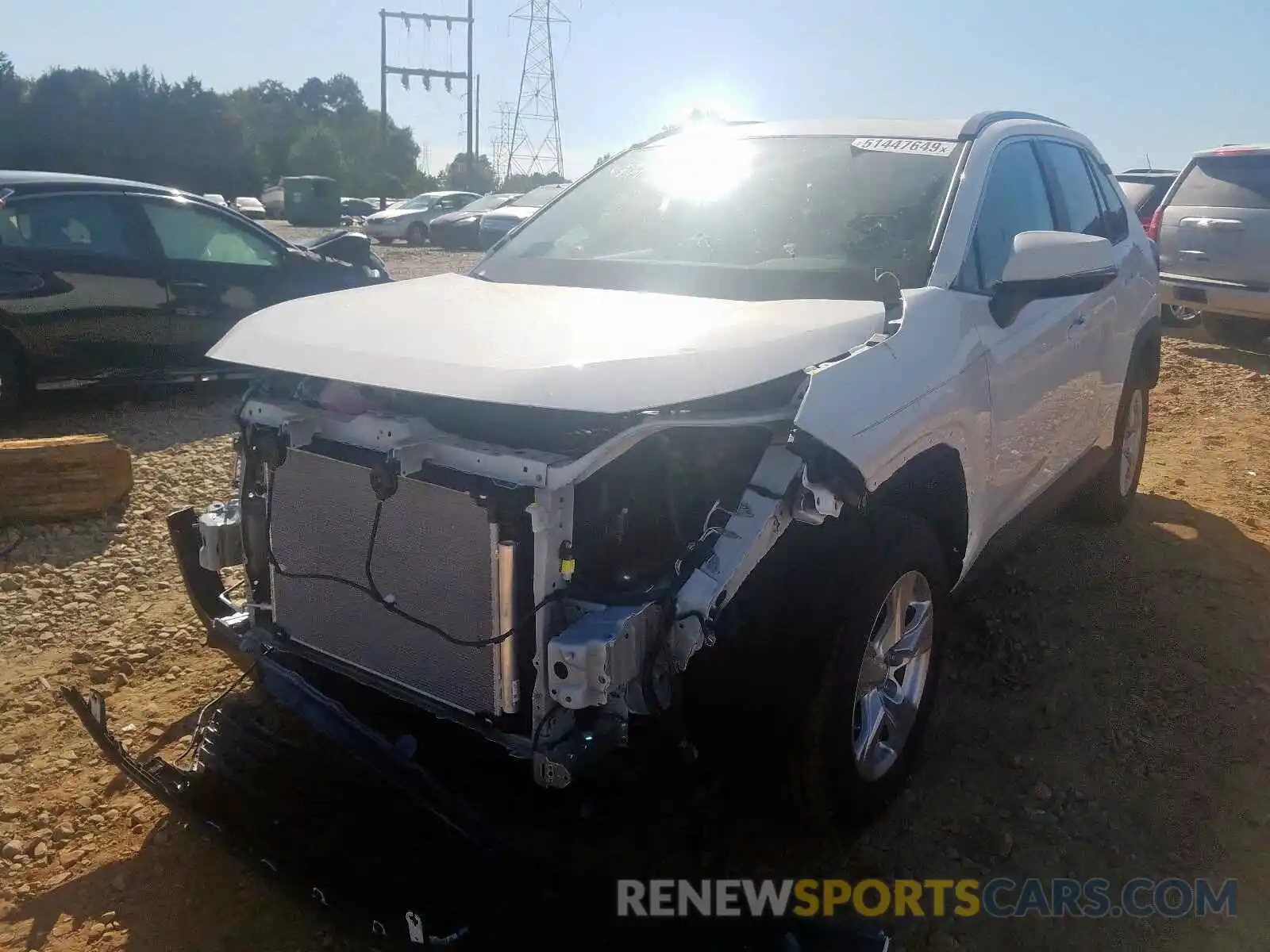 2 Photograph of a damaged car 2T3W1RFV8KW049721 TOYOTA RAV4 2019