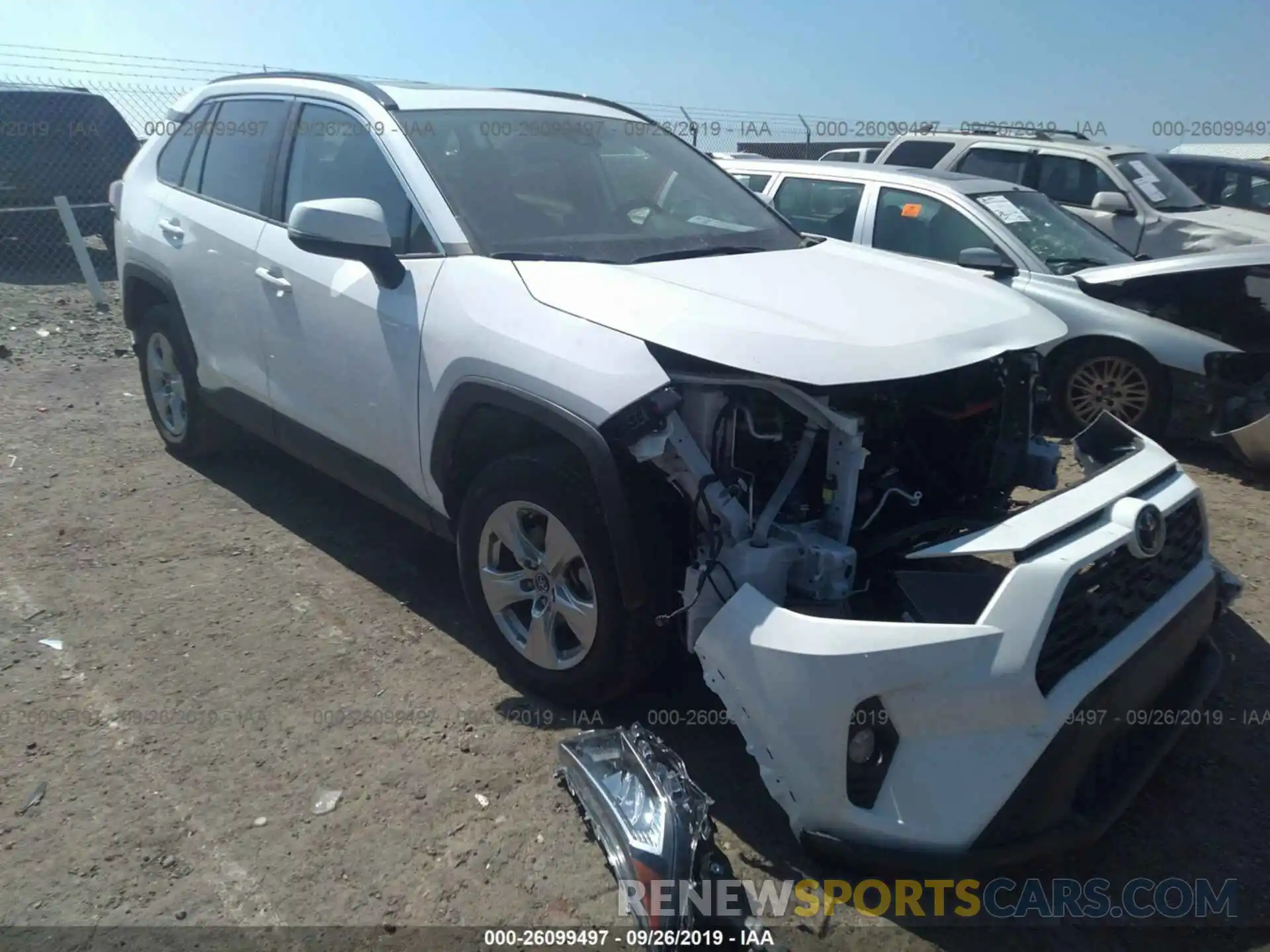 1 Photograph of a damaged car 2T3W1RFV9KC005695 TOYOTA RAV4 2019