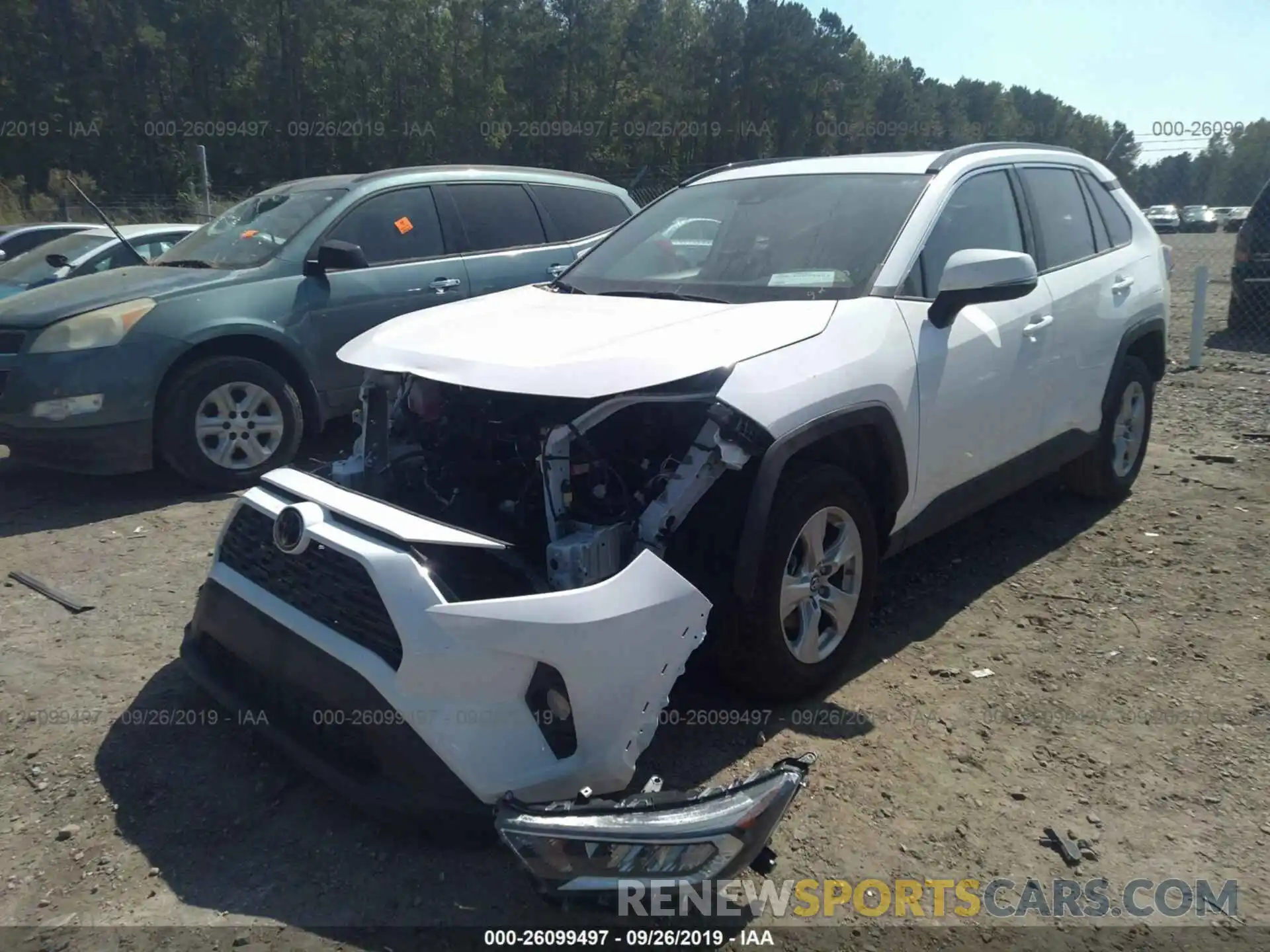 2 Photograph of a damaged car 2T3W1RFV9KC005695 TOYOTA RAV4 2019