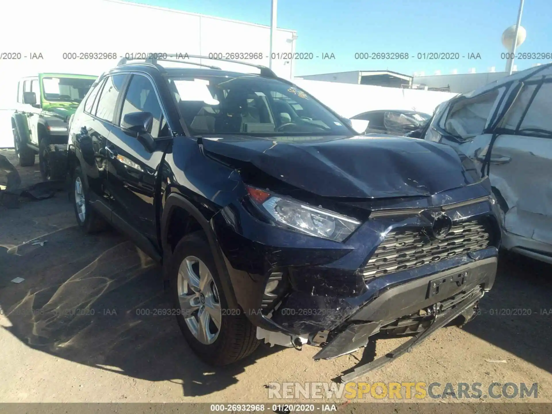 1 Photograph of a damaged car 2T3W1RFV9KC012808 TOYOTA RAV4 2019