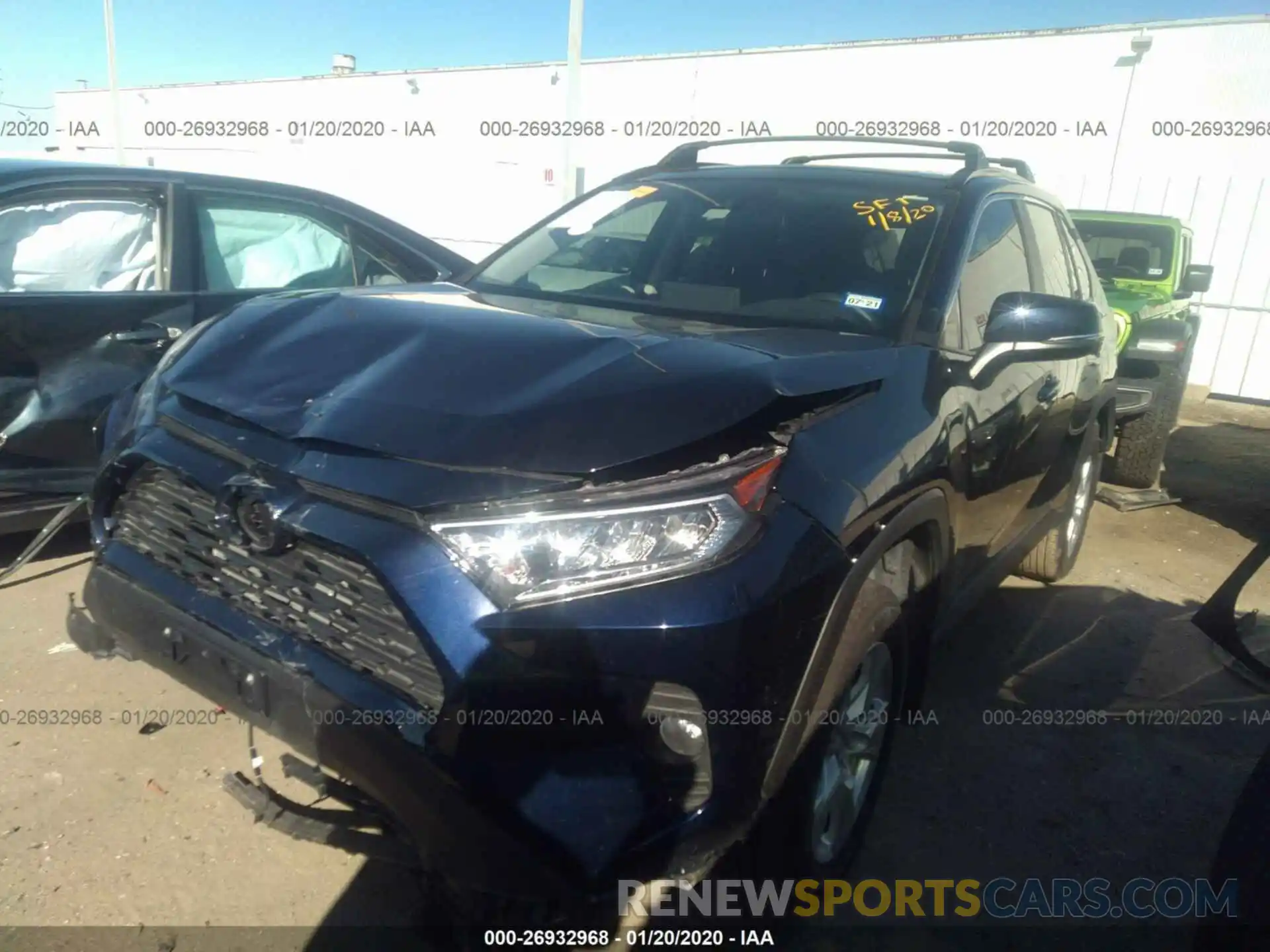 2 Photograph of a damaged car 2T3W1RFV9KC012808 TOYOTA RAV4 2019