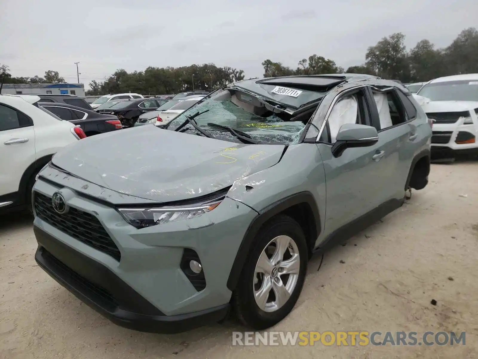 2 Photograph of a damaged car 2T3W1RFV9KW054376 TOYOTA RAV4 2019