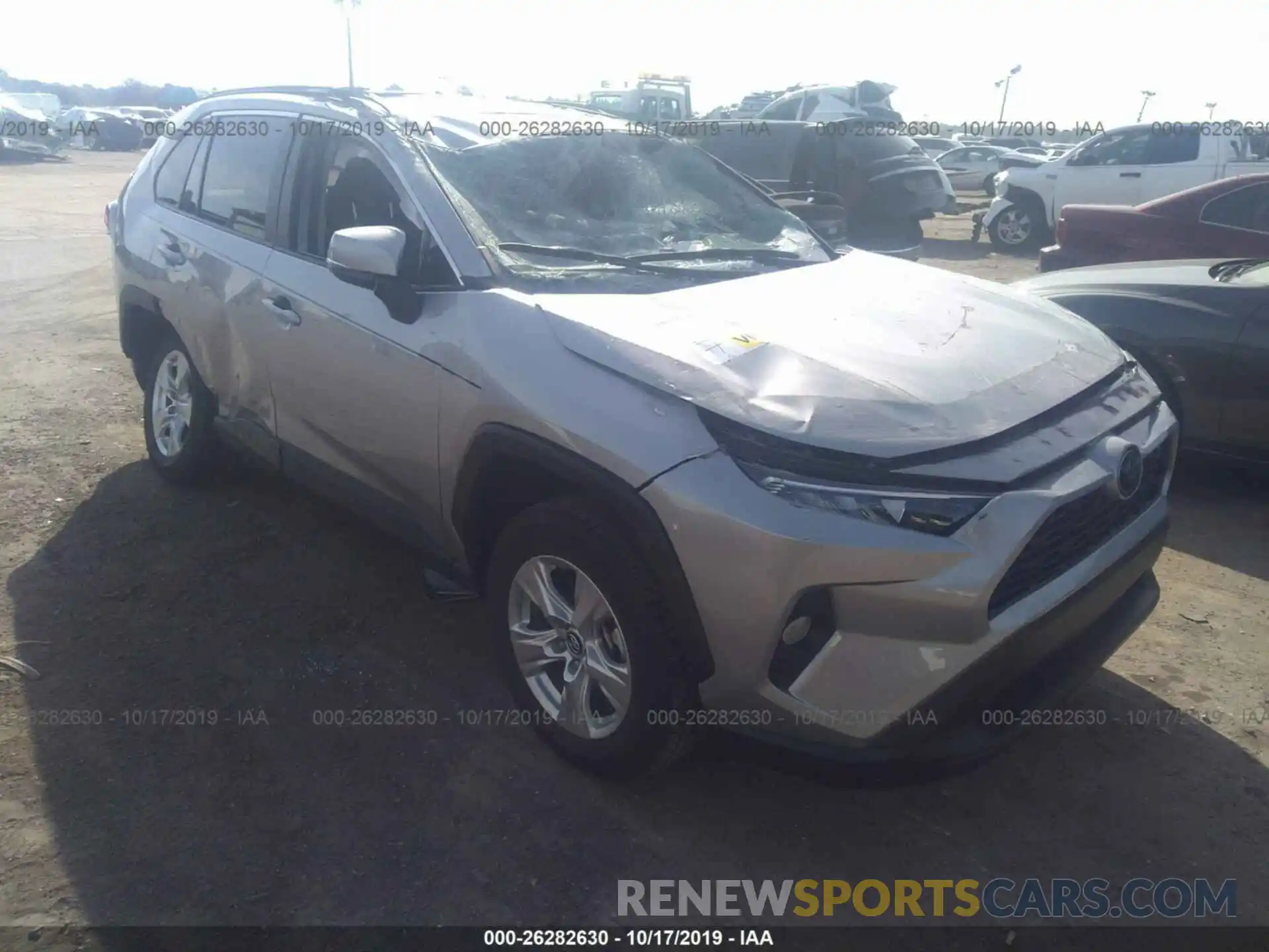 1 Photograph of a damaged car 2T3W1RFVXKC016656 TOYOTA RAV4 2019