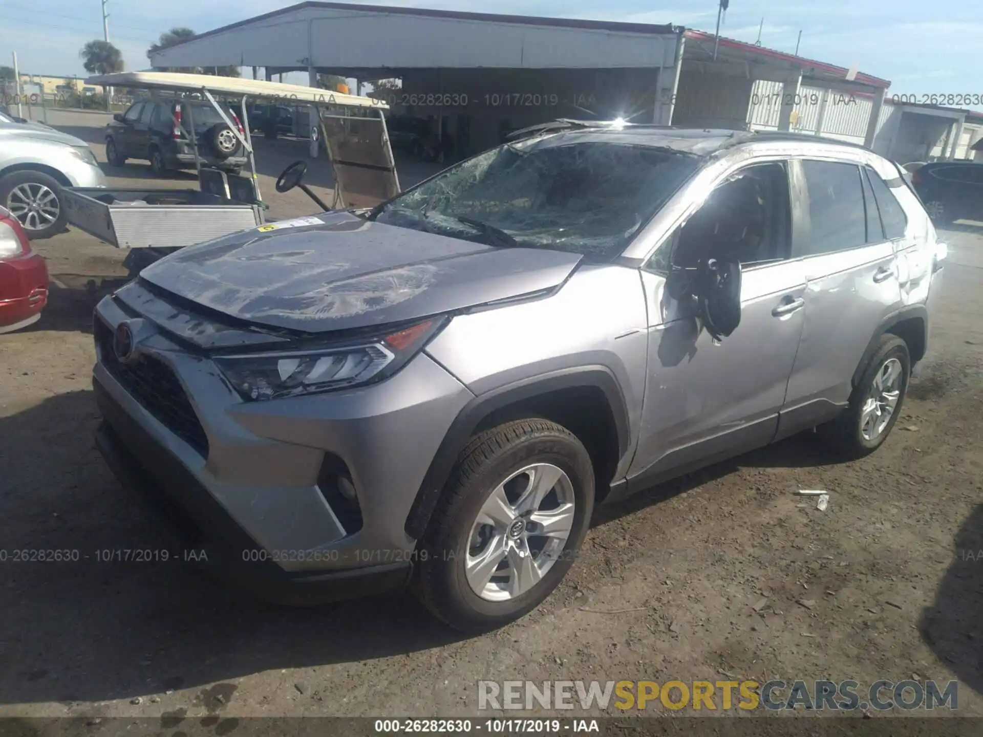 2 Фотография поврежденного автомобиля 2T3W1RFVXKC016656 TOYOTA RAV4 2019