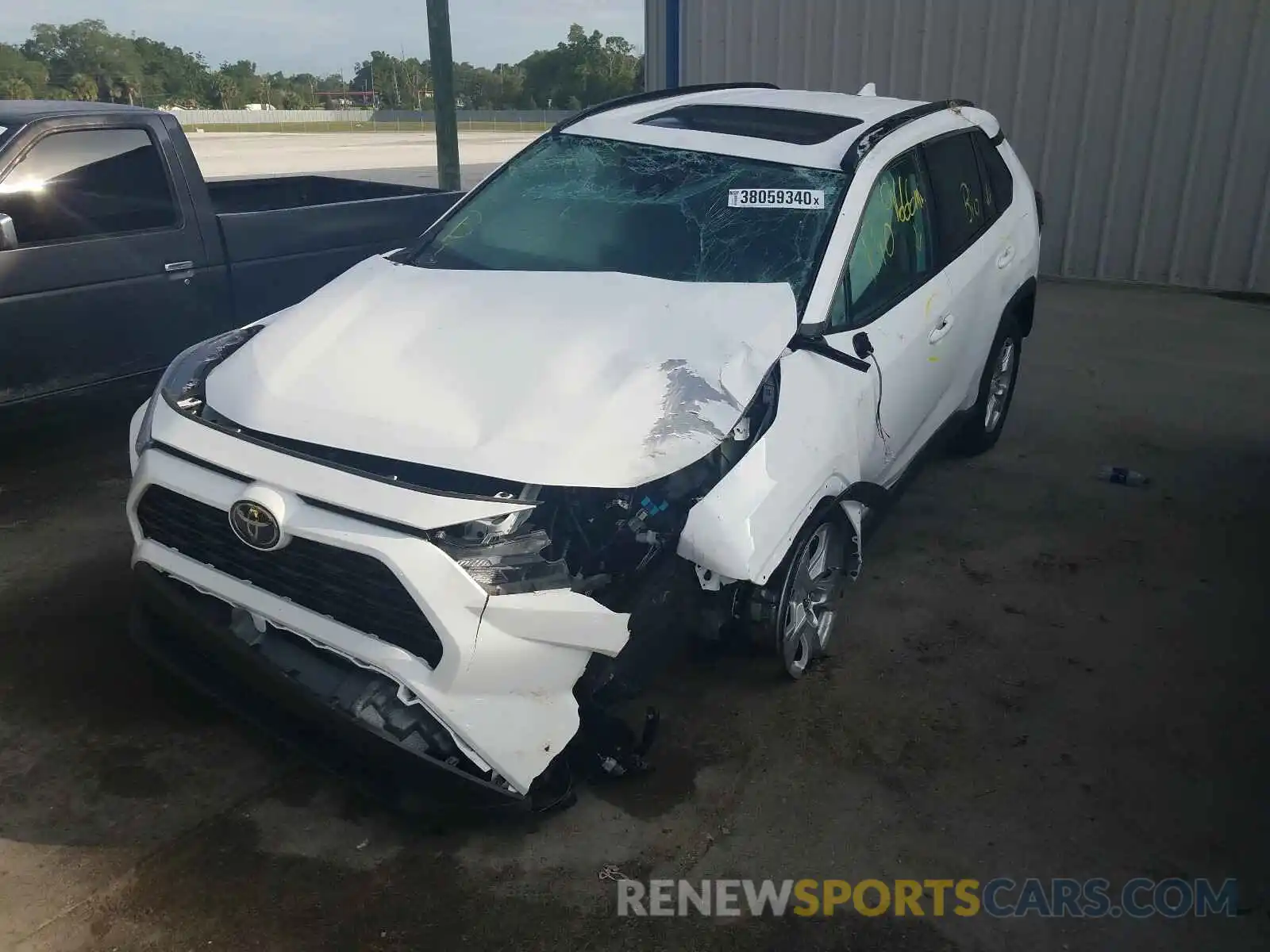 2 Photograph of a damaged car 2T3W1RFVXKC029603 TOYOTA RAV4 2019