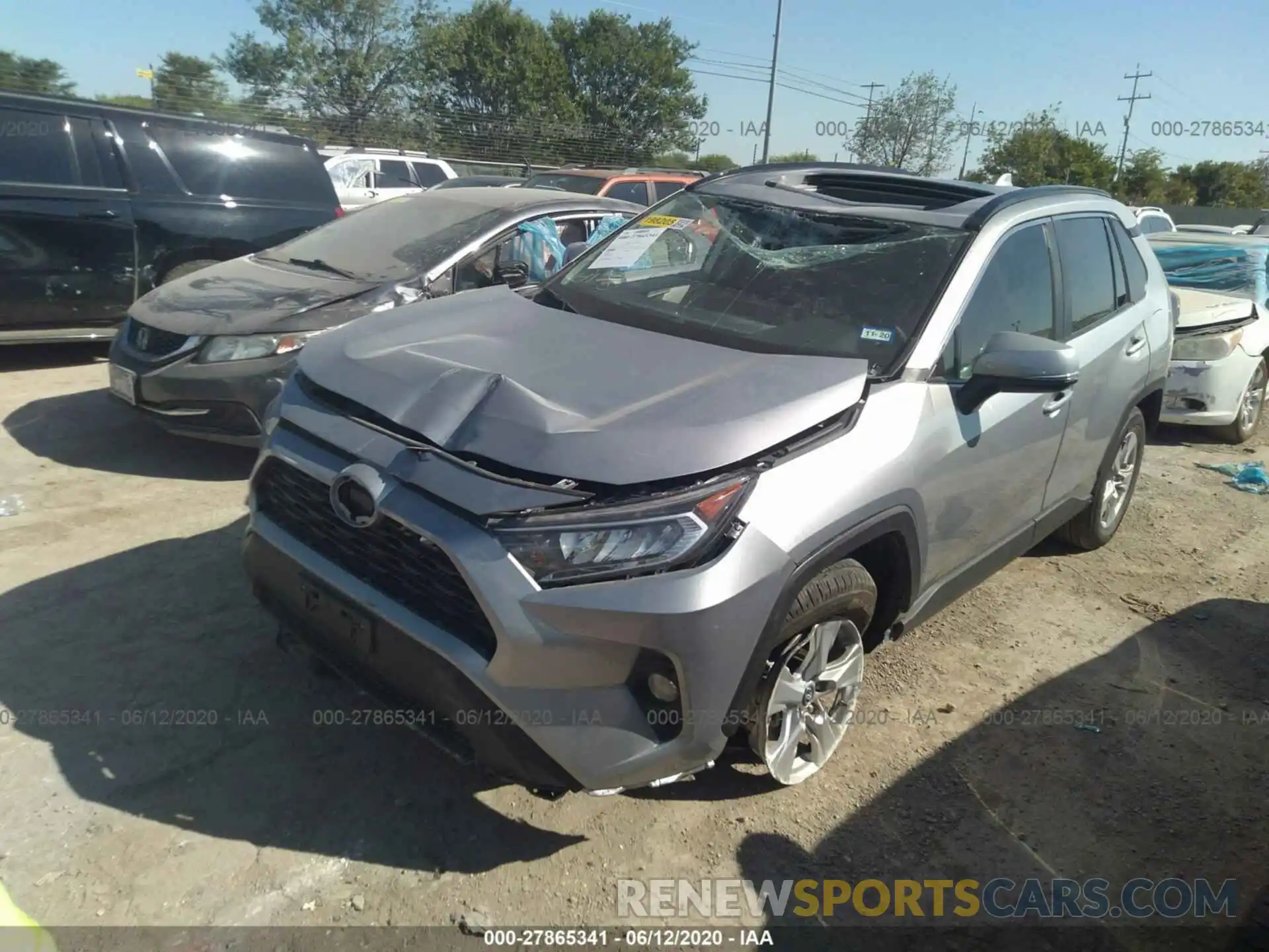 2 Photograph of a damaged car 2T3W1RFVXKC029777 TOYOTA RAV4 2019