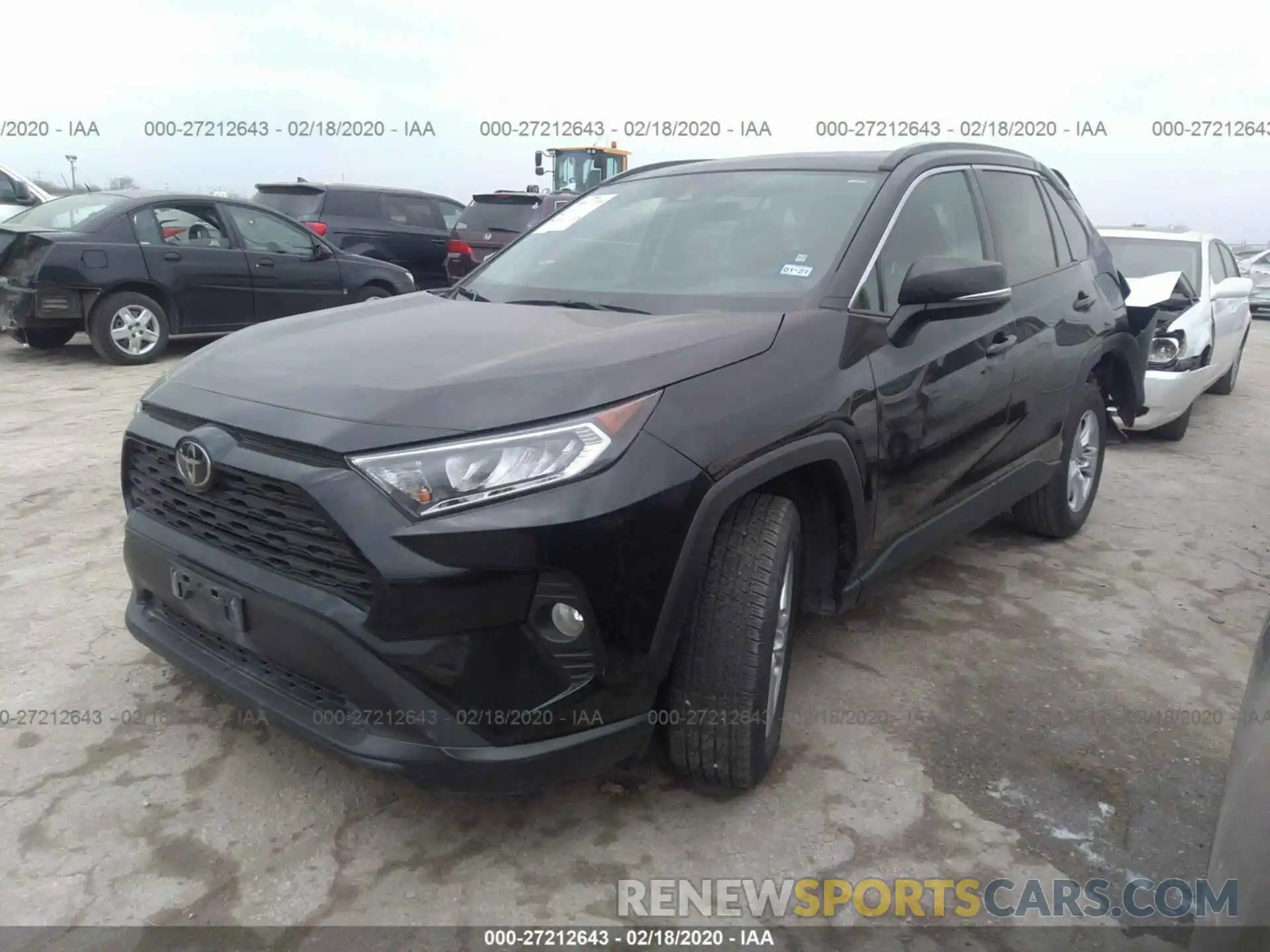 2 Photograph of a damaged car 2T3W1RFVXKW007275 TOYOTA RAV4 2019